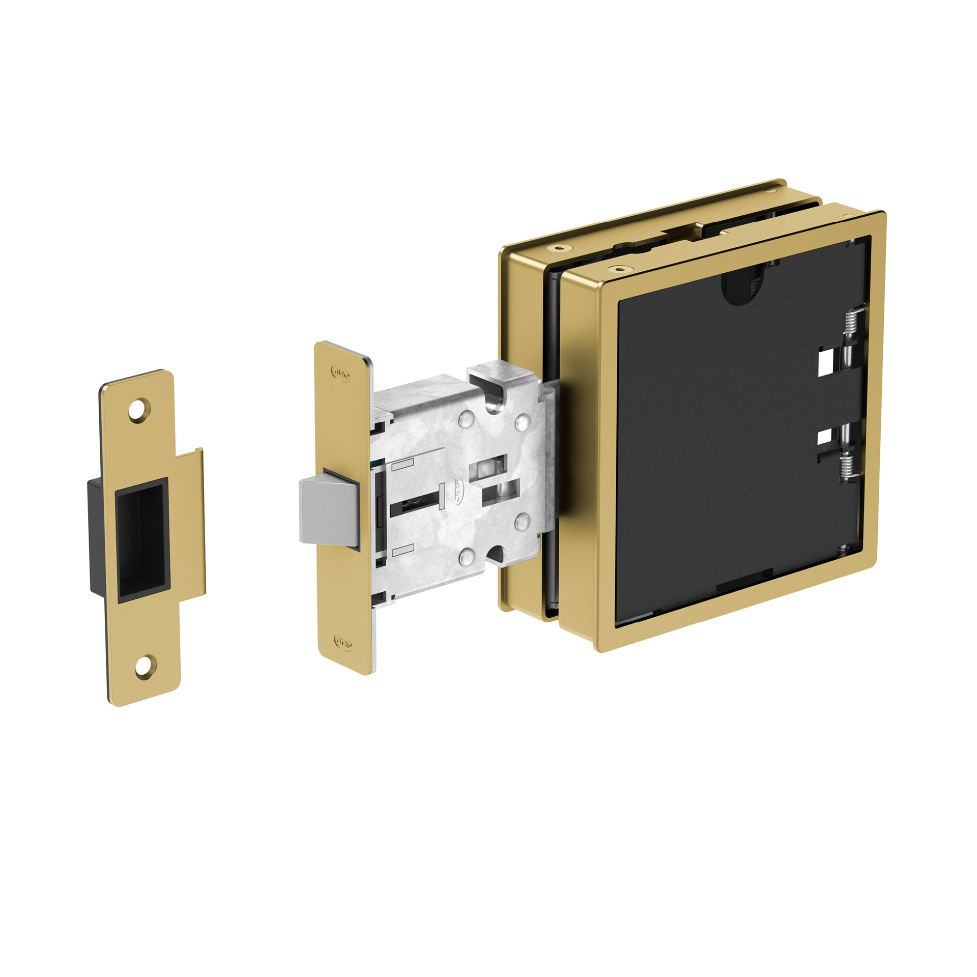 Mortise door lock IN.20.226.TG PVD Titanium Gold