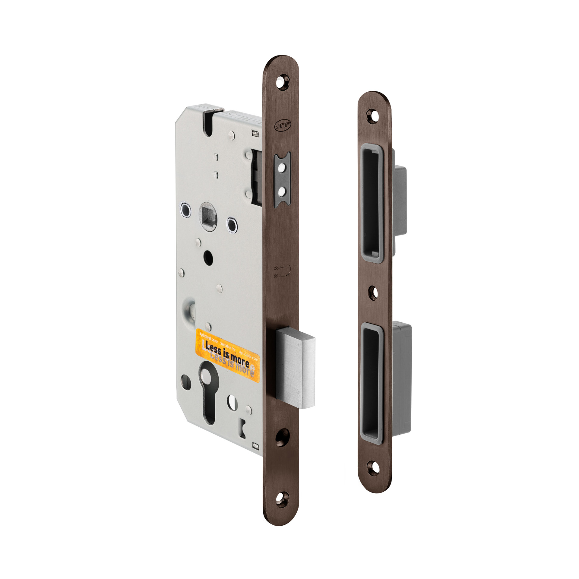 Mortise door lock IN.20.855.TCH PVD Titanium Chocolate