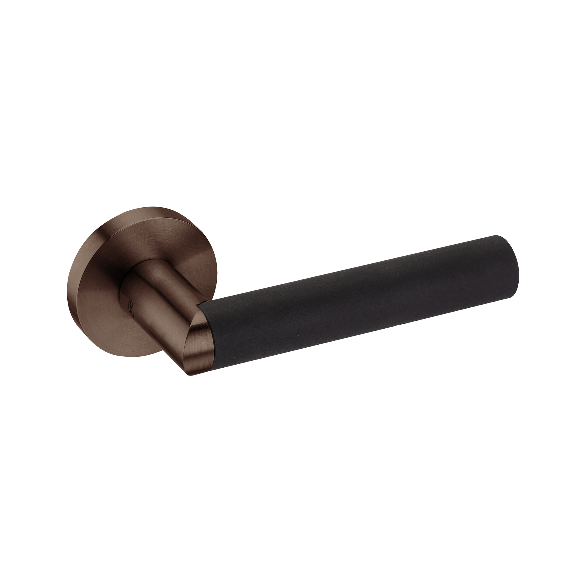 Lever handle IN.00.410.TCO PVD Titanium Copper Black RAL 9005