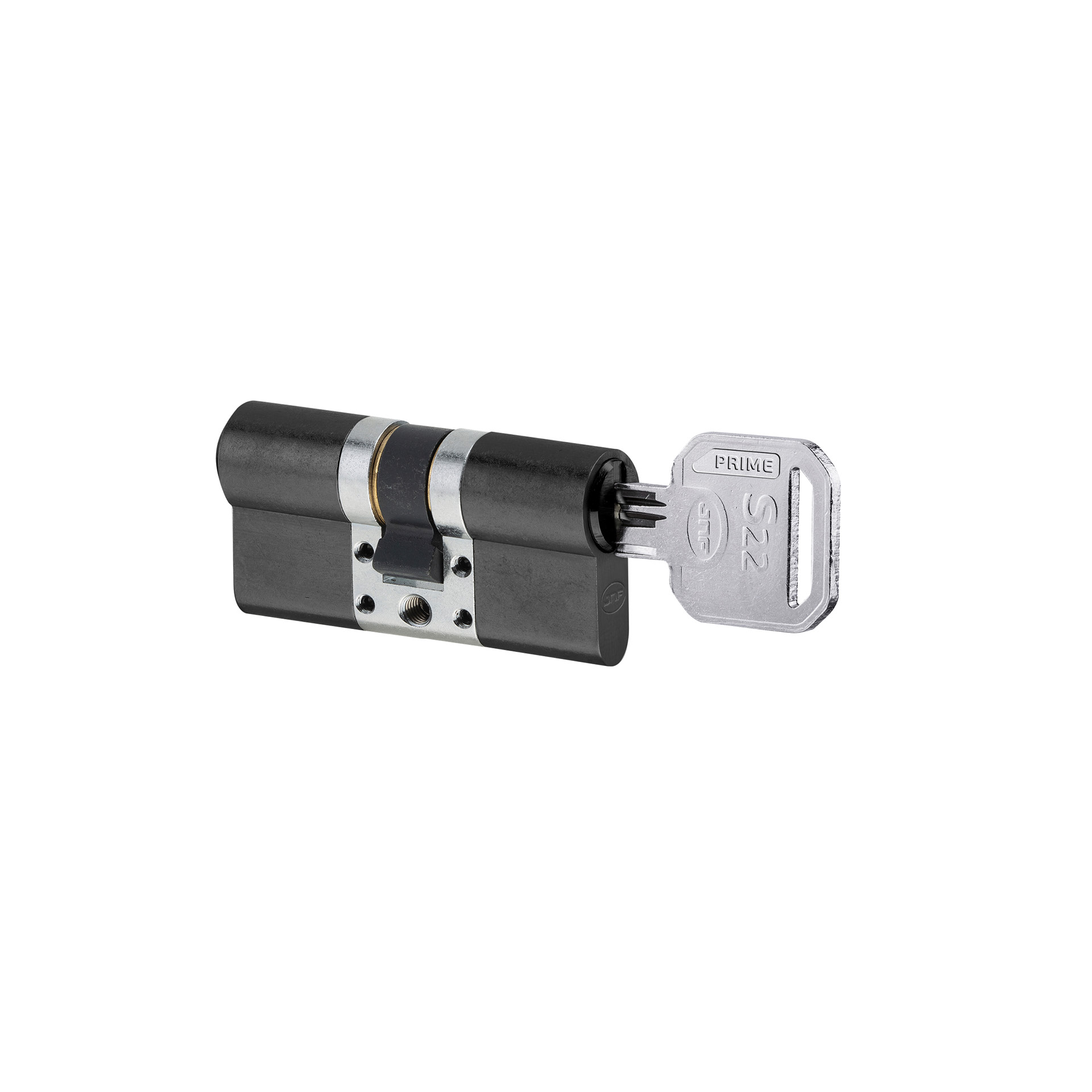 Security cylinder IN.19.S22.P.30.45.TB PVD Titanium Black