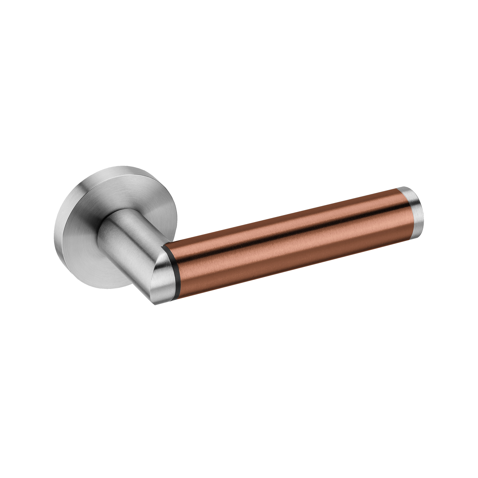 Door lever handle IN.00.412.EF.RD08M.T PVD Titanium Copper