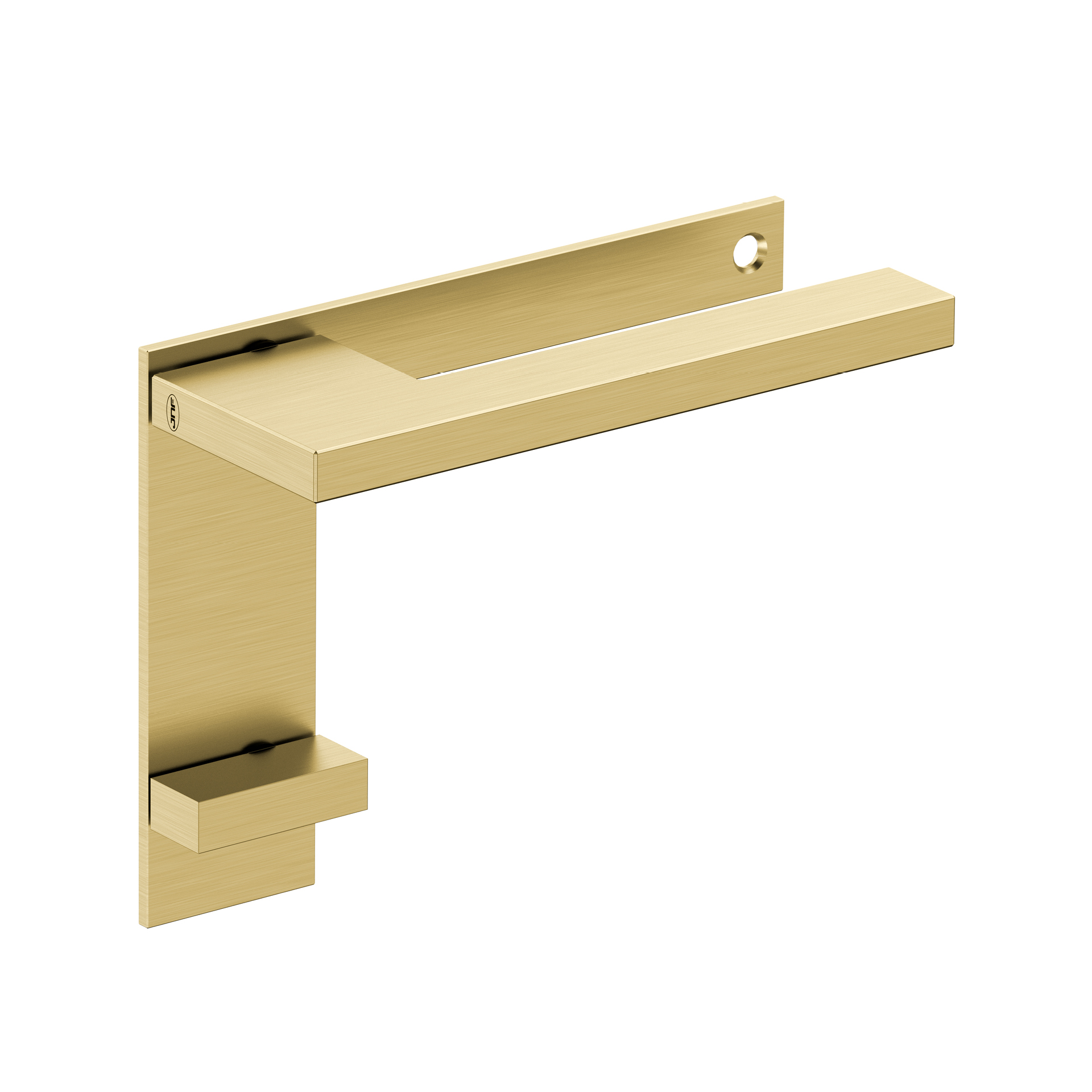 Door lever handle with plate IN.00.432.45.PL.B.TG PVD Titanium Gold