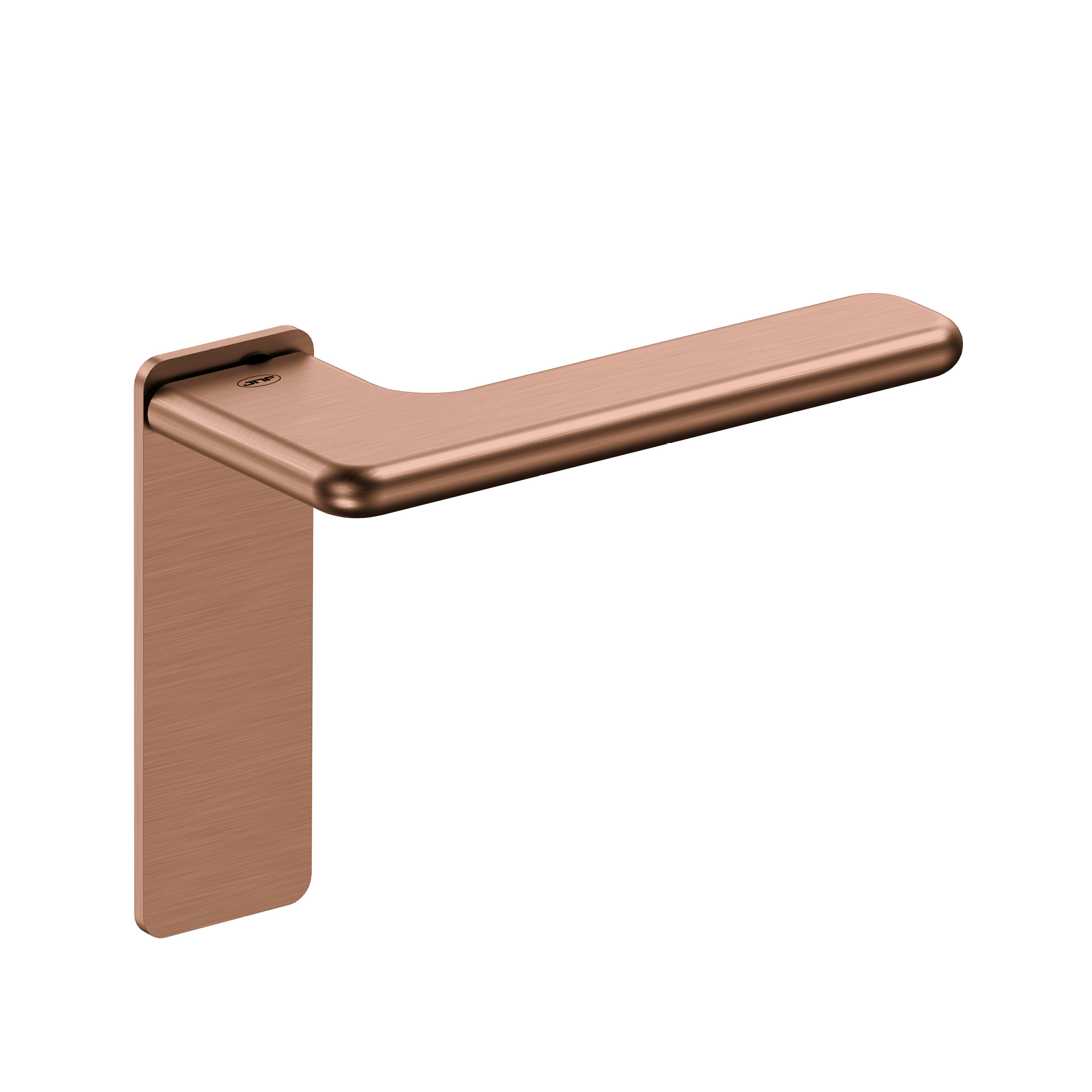 Door lever handle with plate IN.00.532.45.PR.SF.TCO PVD Titanium Copper