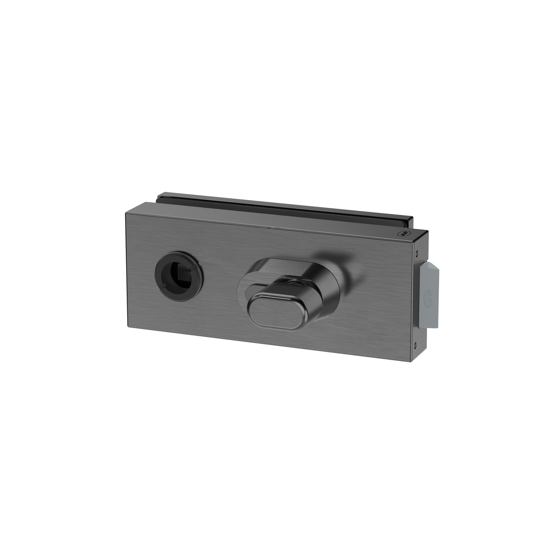 Lock for glass IN.20.361.TB PVD Titanium Black