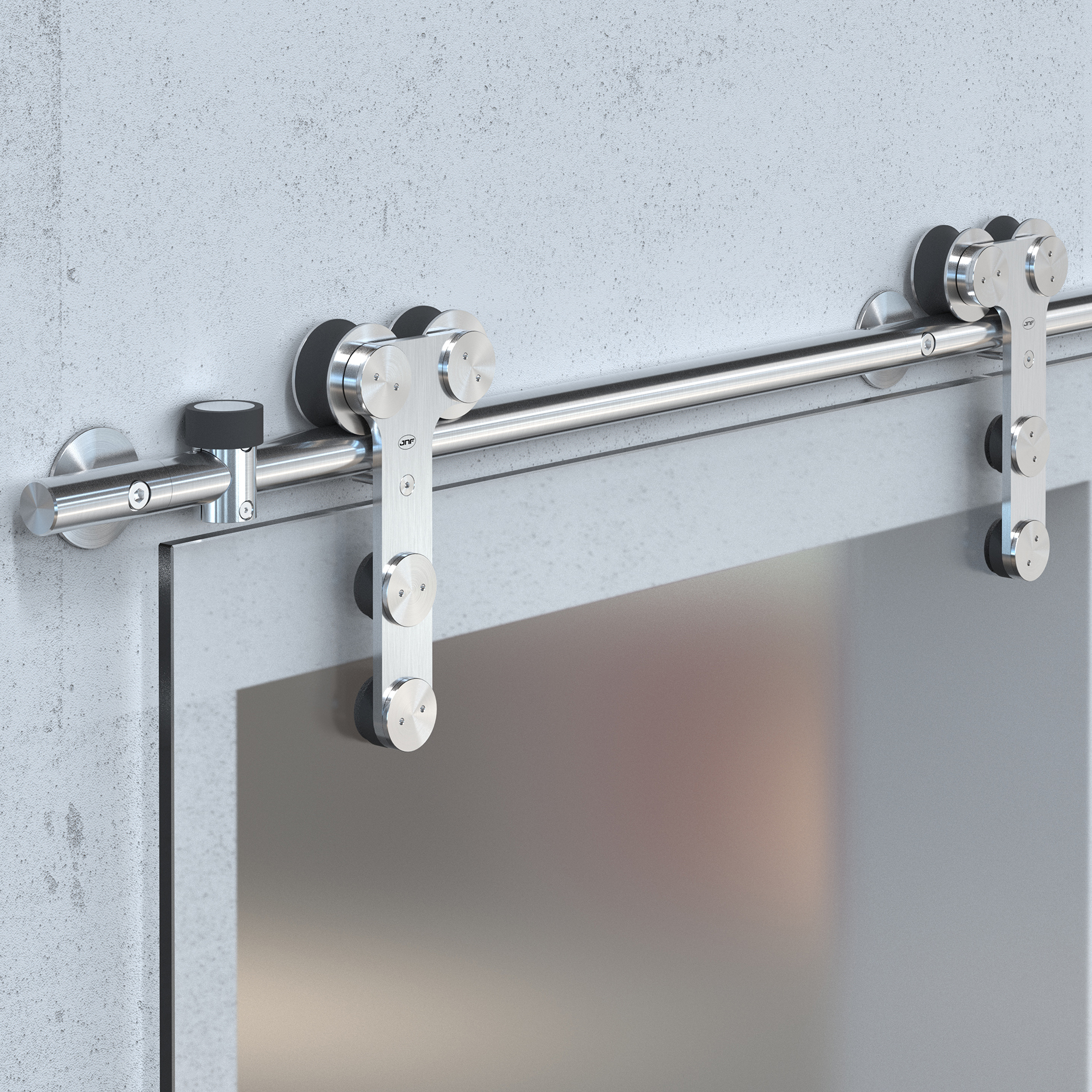 Sliding door system IN.15.604 Satin