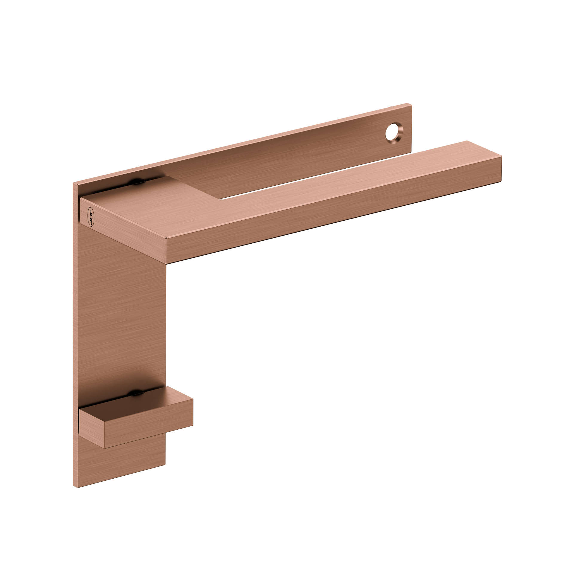 Door lever handle with plate IN.00.432.55.PL.B.TCO PVD Titanium Copper