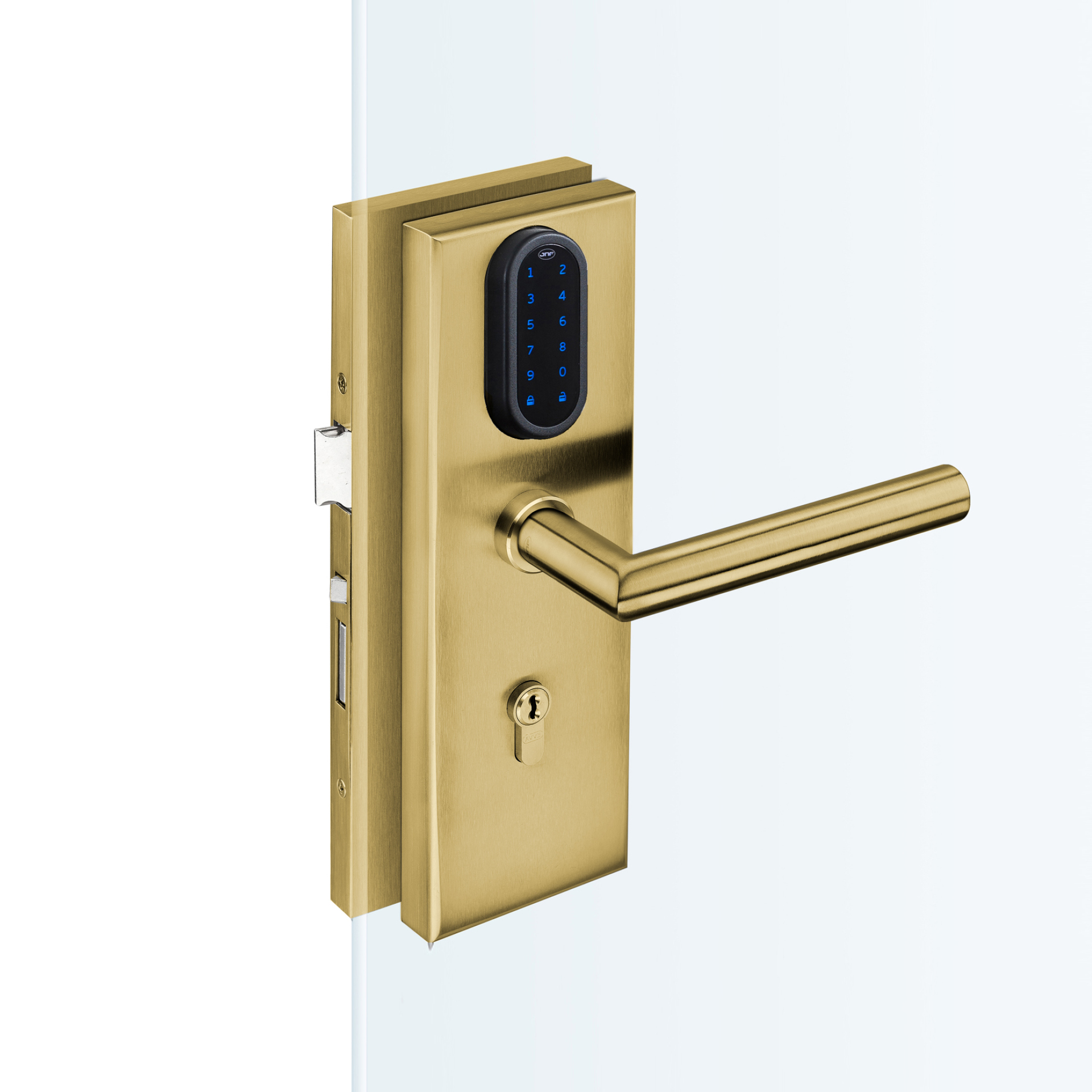 Cerradura electrónica IN.27.202.KD.TG PVD Titanium Gold