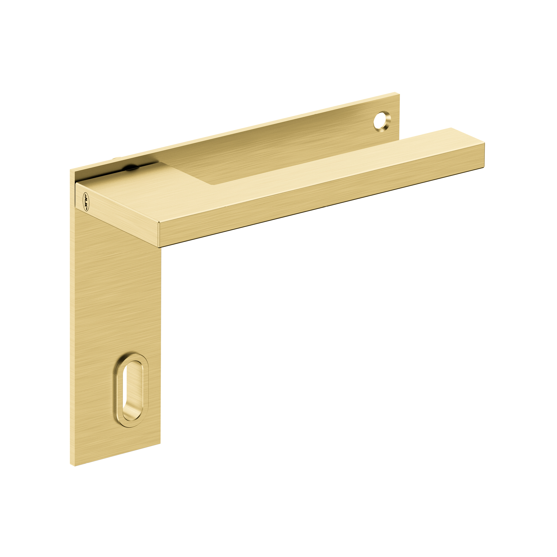 Door lever handle with plate IN.00.432.45.PL.EC.TG PVD Titanium Gold