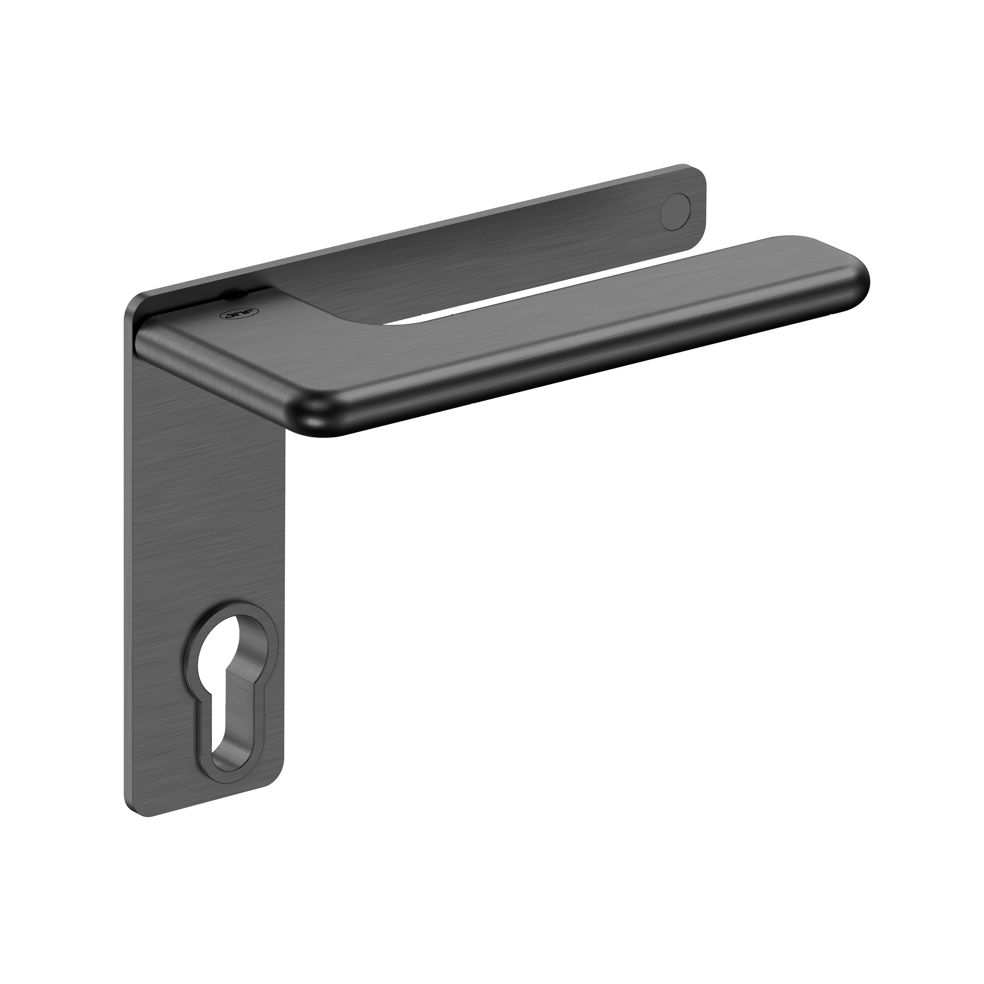 Manilla de puerta con placa IN.00.532.55.PL.PZ.TB PVD Titanium Black