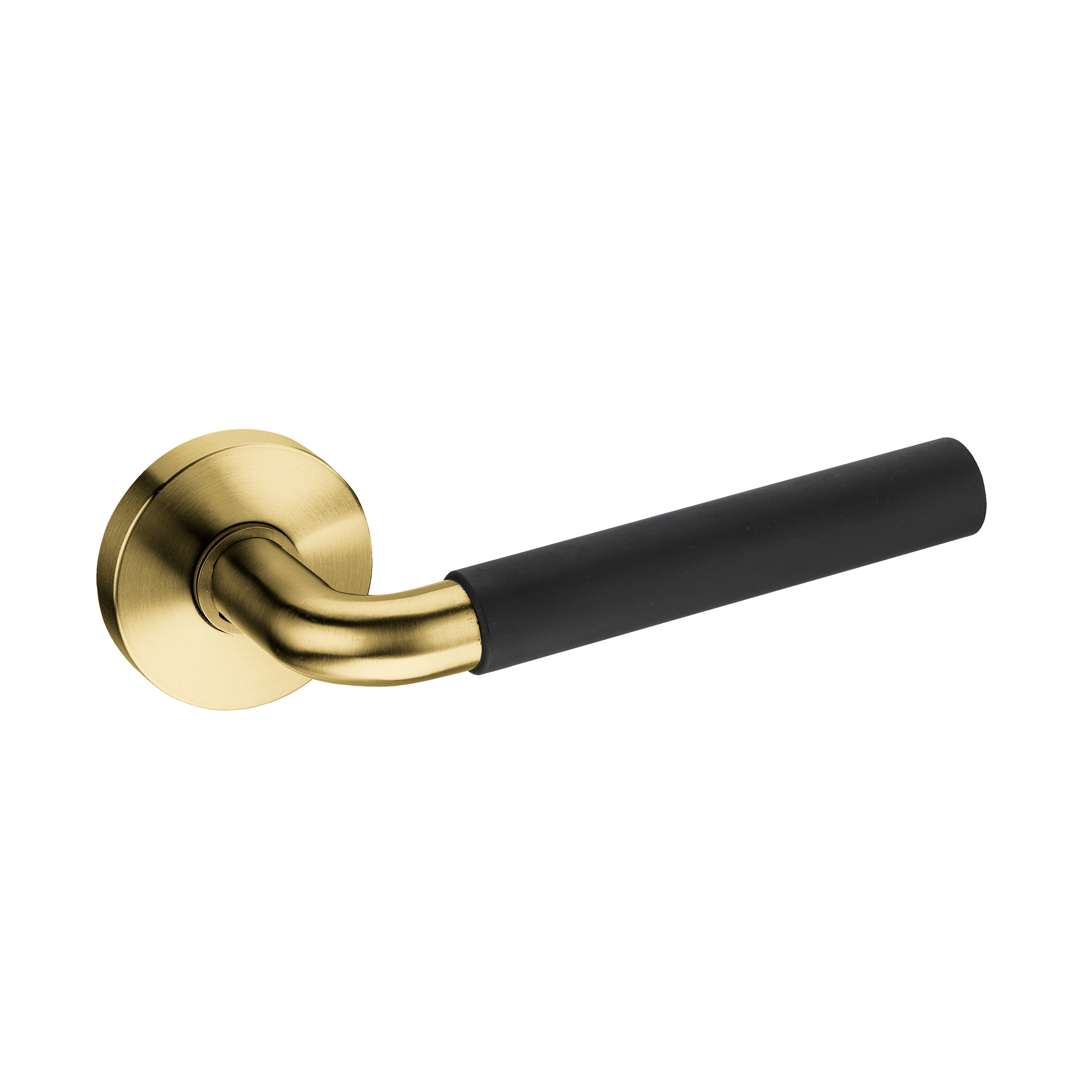 Lever handle IN.00.010.TG PVD Titanium Gold Black RAL 9005