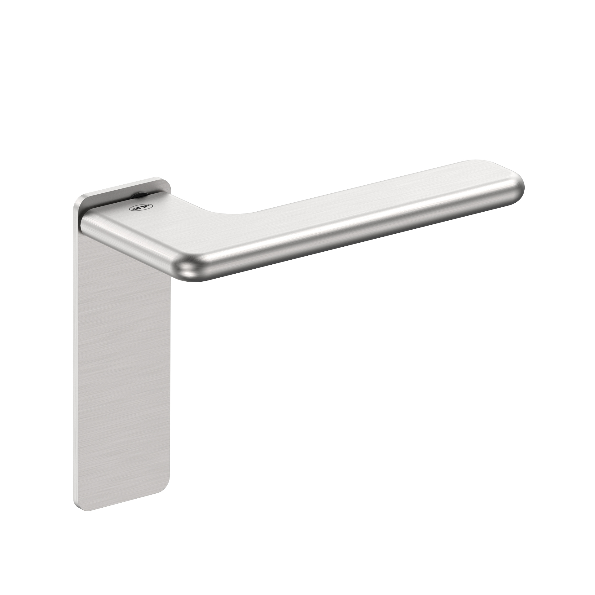 Door lever handle with plate IN.00.532.45.PR.SF Satin