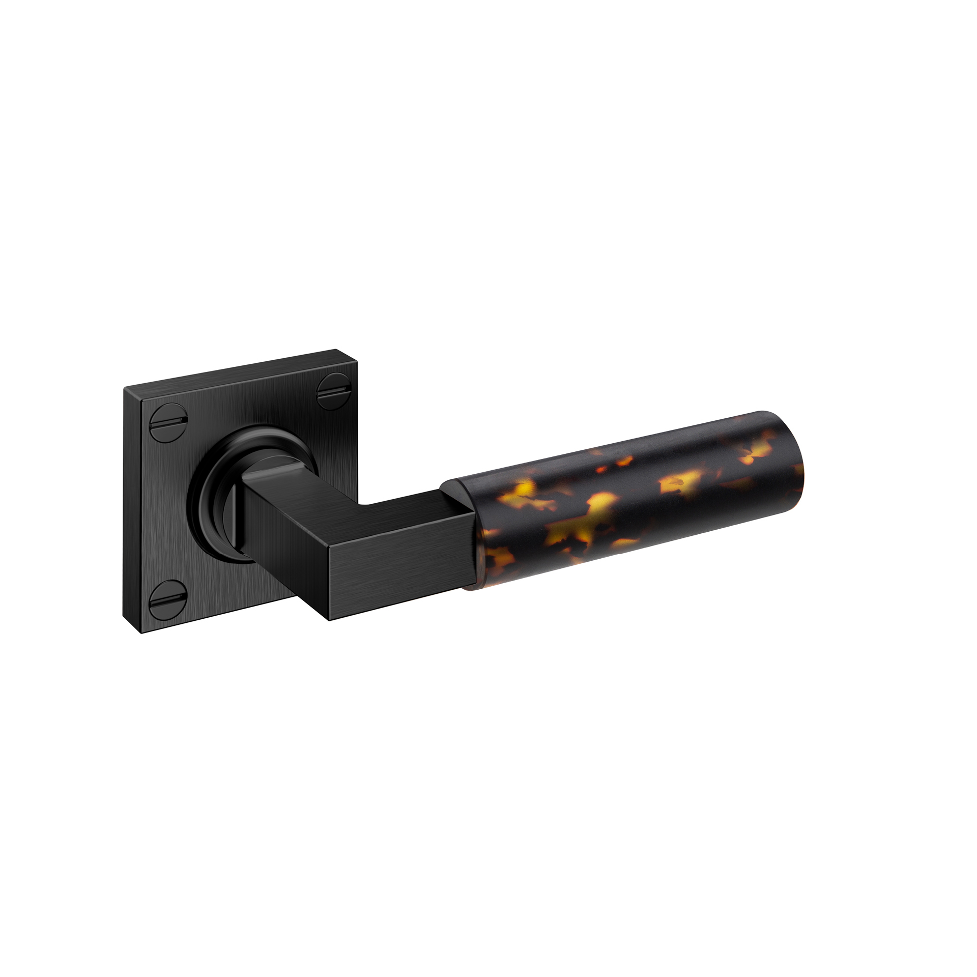 Door lever handle IN.00.480.OP1.TB PVD Titanium Black