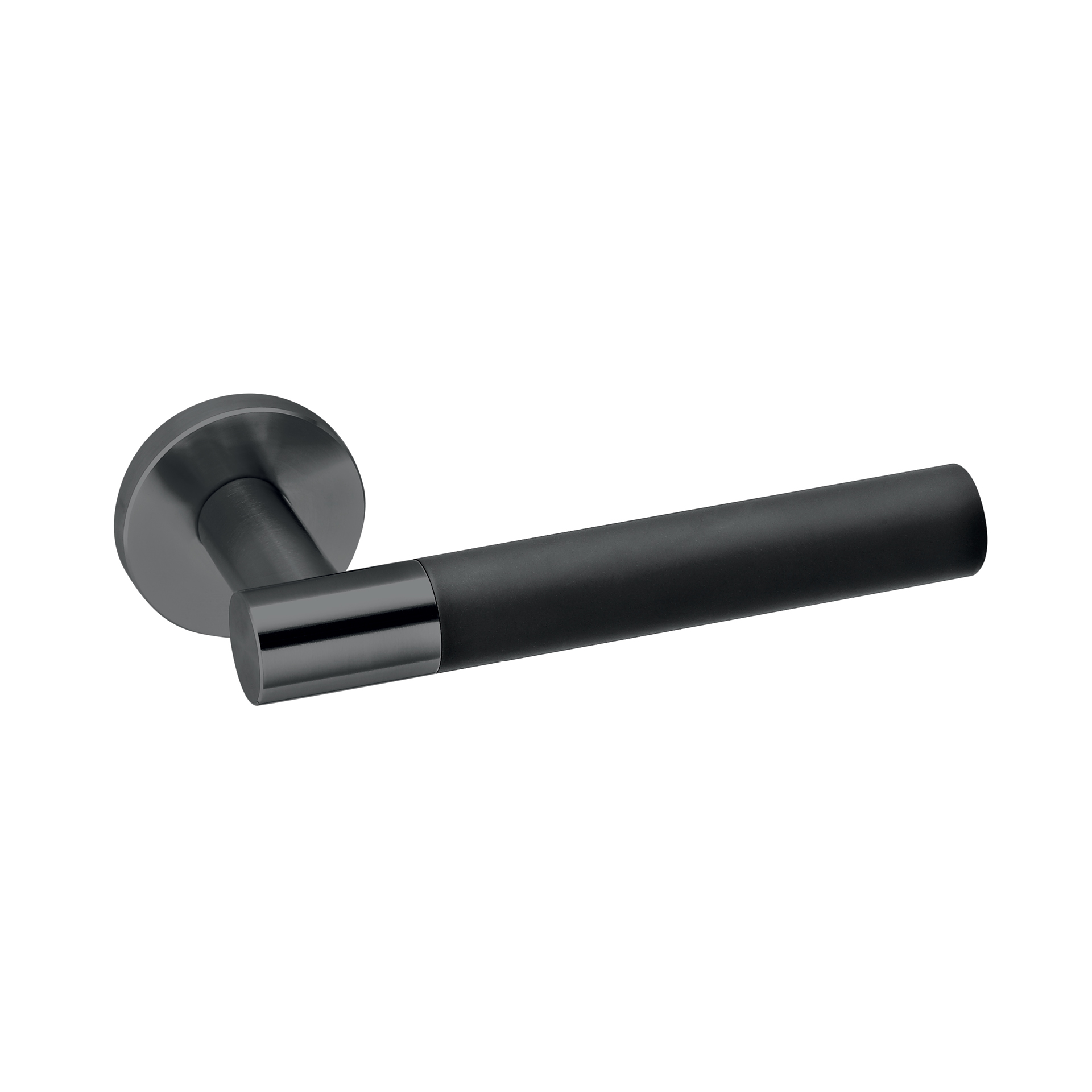 Lever handle IN.00.185.TB PVD Titanium Black Black RAL 9005