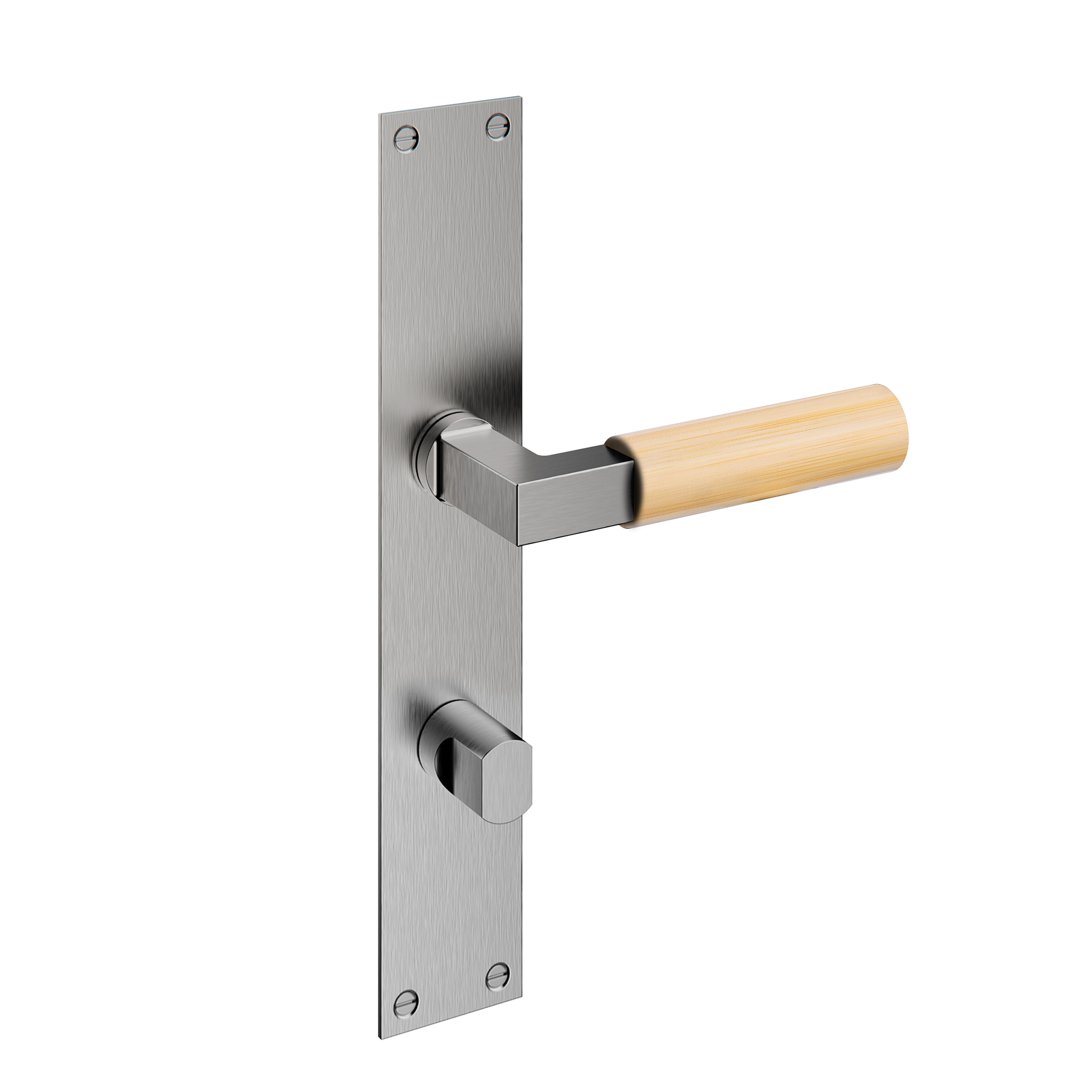 Door lever handle with plate IN.03.480.BB.B Satin