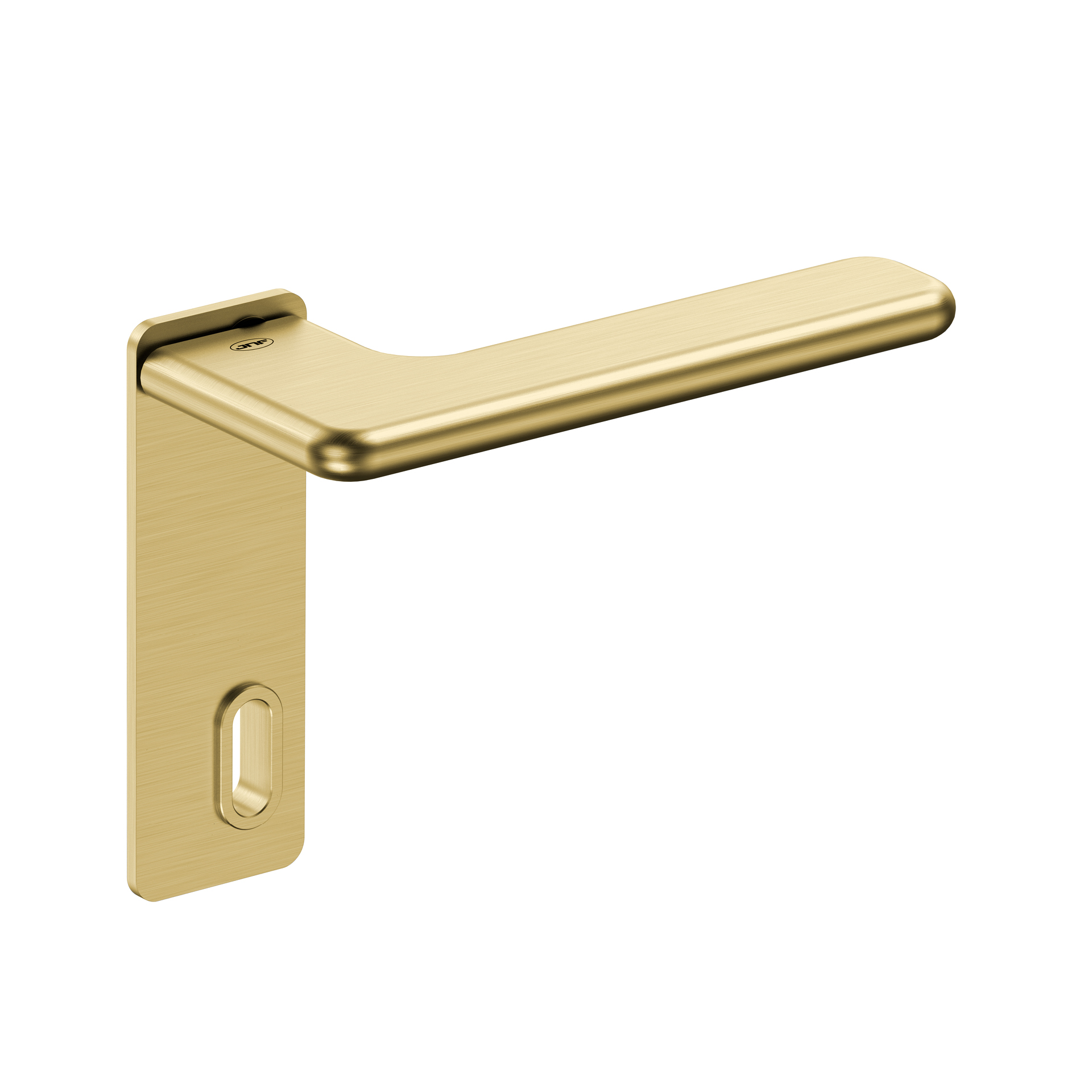 Door lever handle with plate IN.00.532.45.PR.EC.TG PVD Titanium Gold