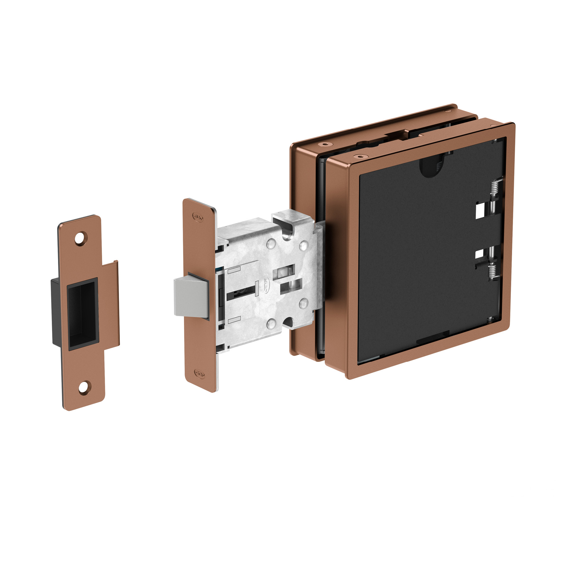 Mortise door lock IN.20.226.TCO PVD Titanium Copper