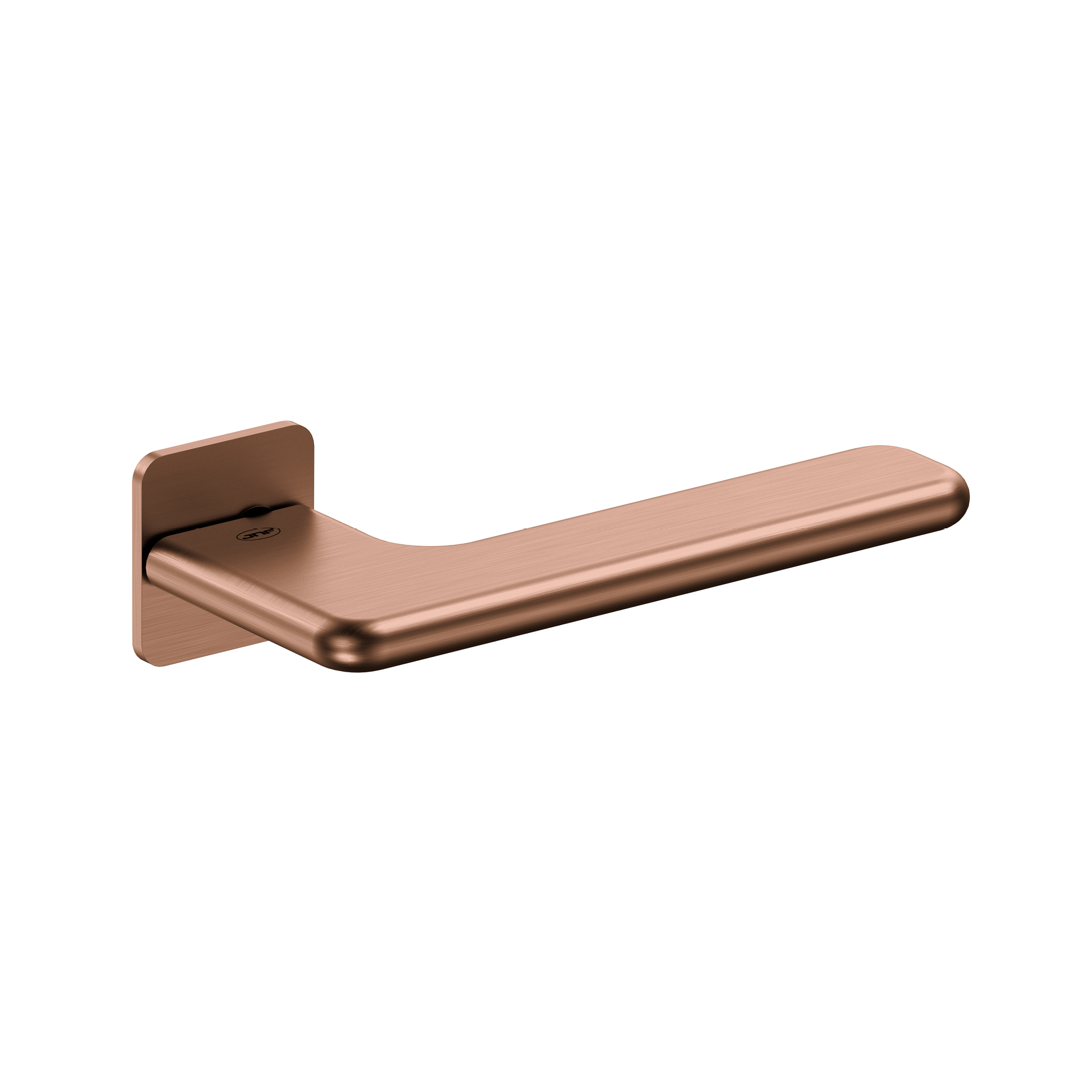 Door lever handle with plate IN.00.532.Q.45.TCO PVD Titanium Copper