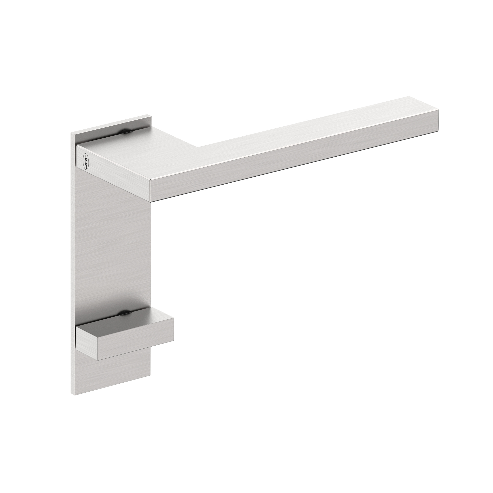 Door lever handle with plate IN.00.432.45.PR.B Satin