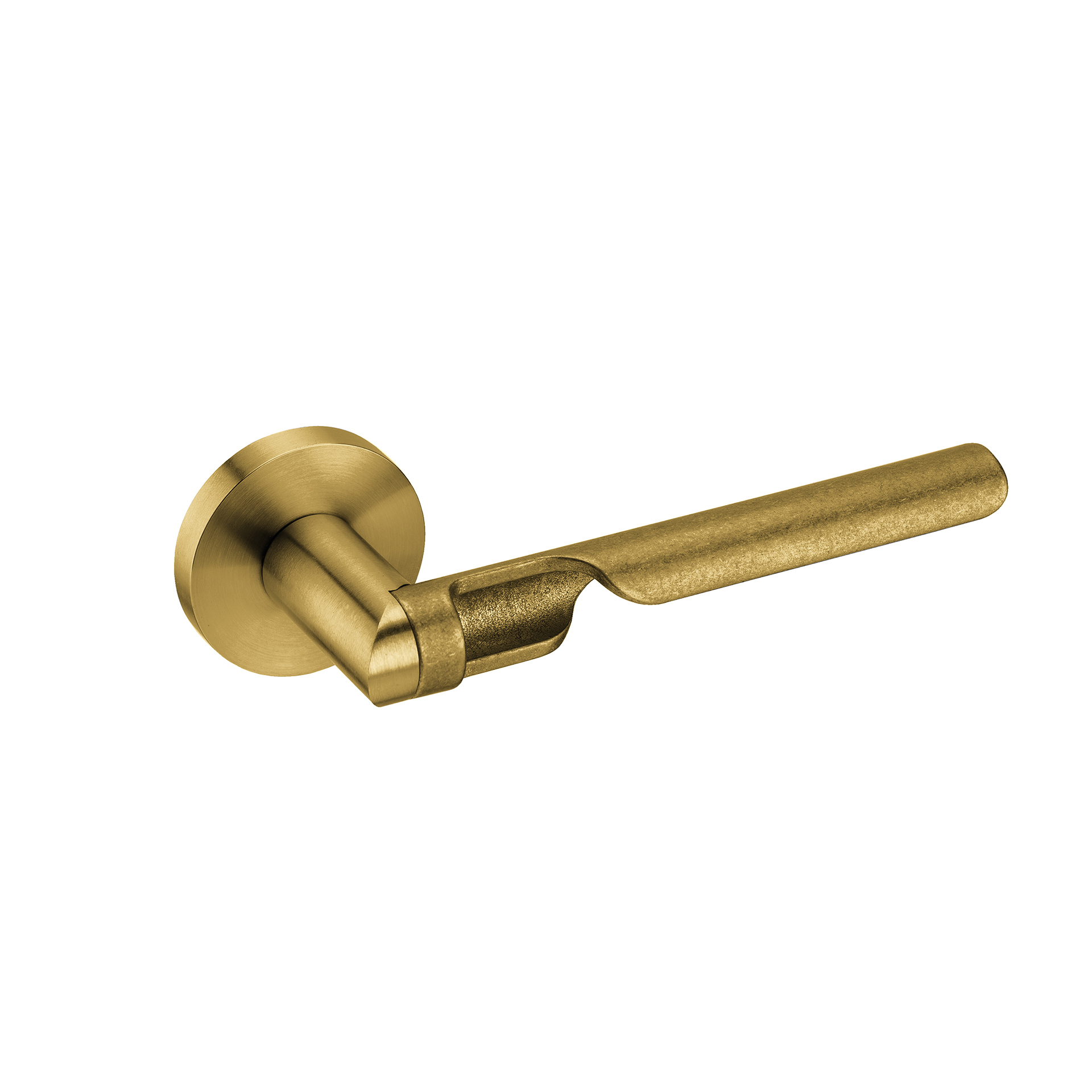 Door lever handle IN.00.428.TG PVD Titanium Gold Industrial Raw