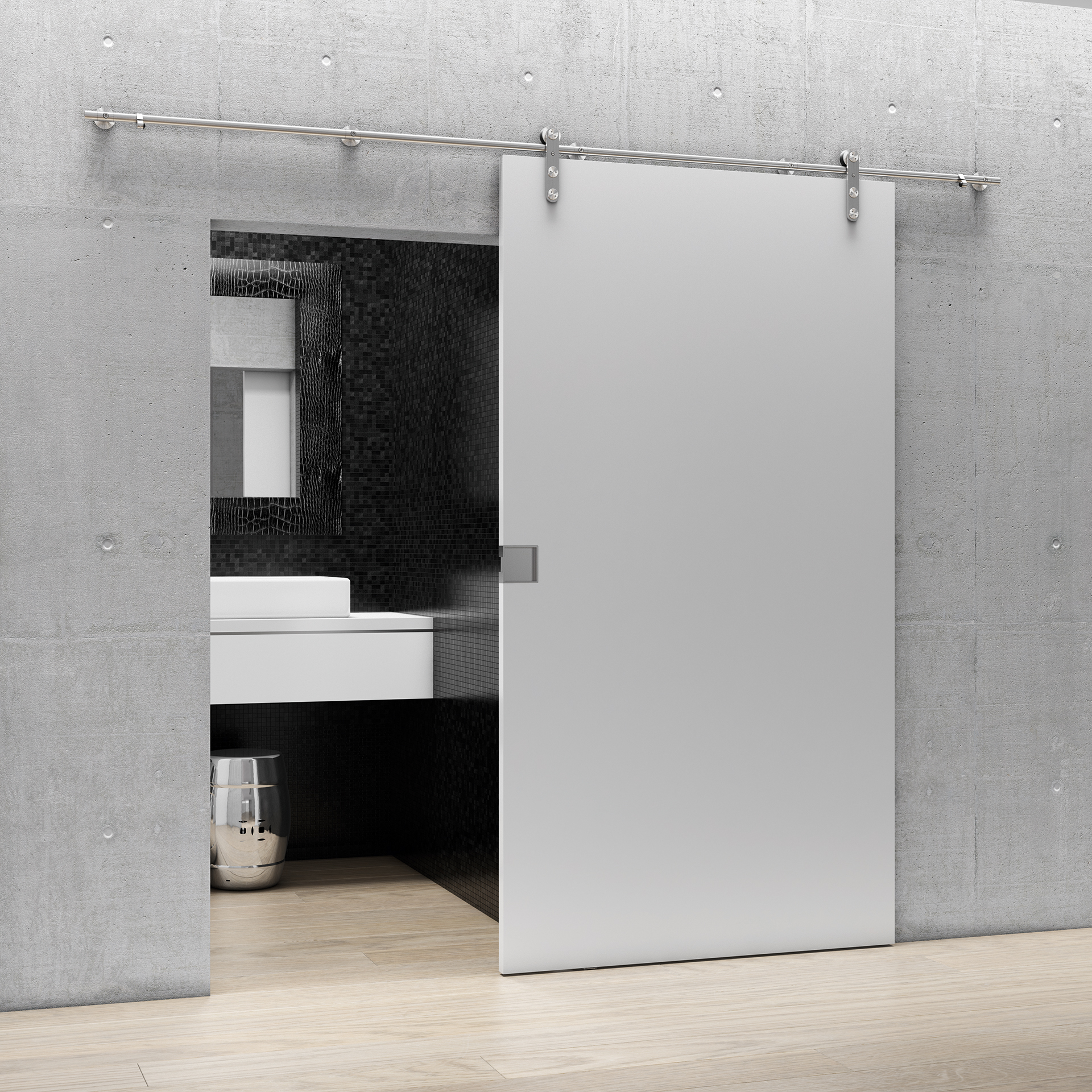 Sliding door system IN.15.004 Satin