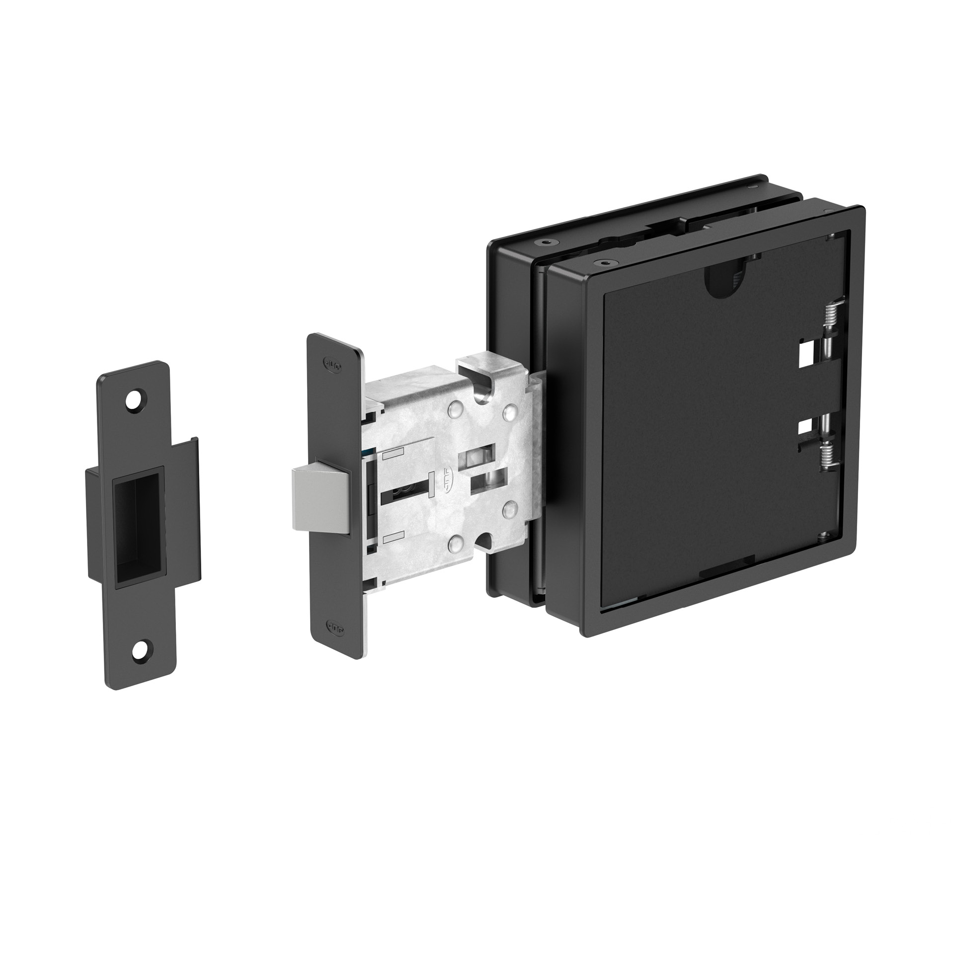 Mortise door lock IN.20.226.TB PVD Titanium Black