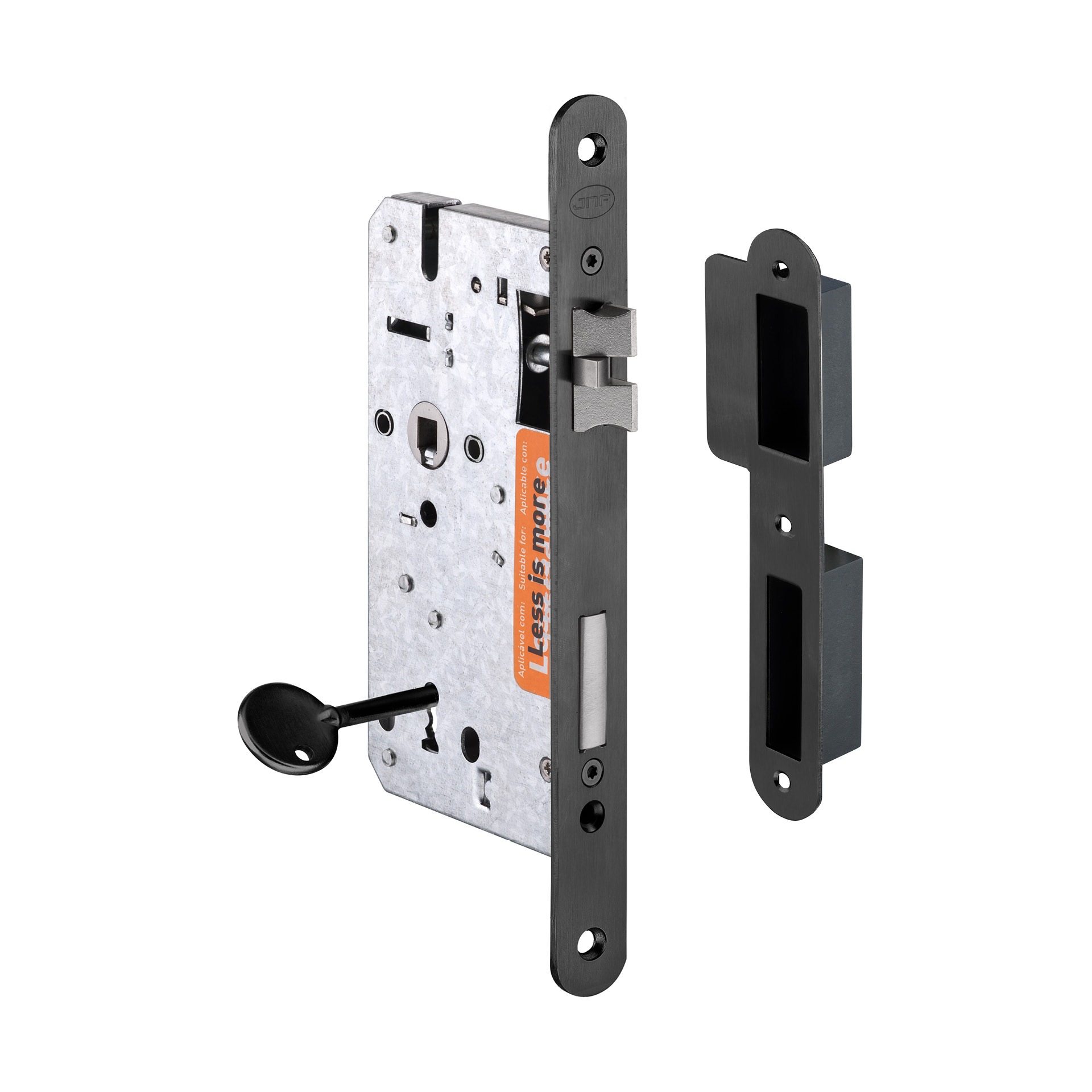 Cerradura de embutir IN.20.898.R.TB PVD Titanium Black