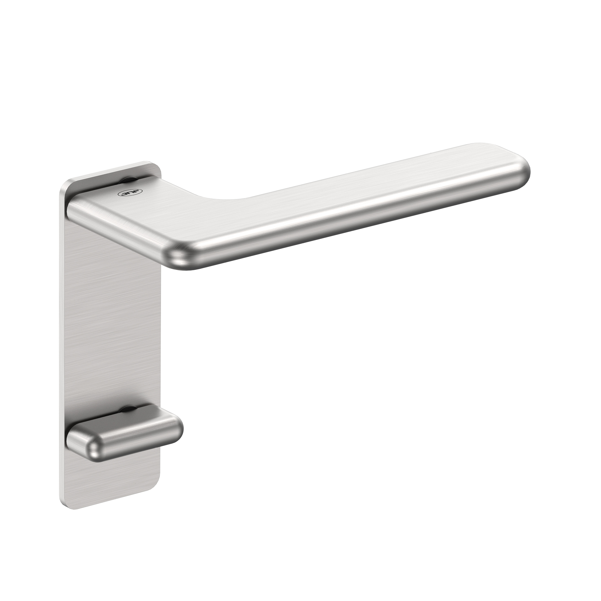 Door lever handle with plate IN.00.532.55.PR.B Satin