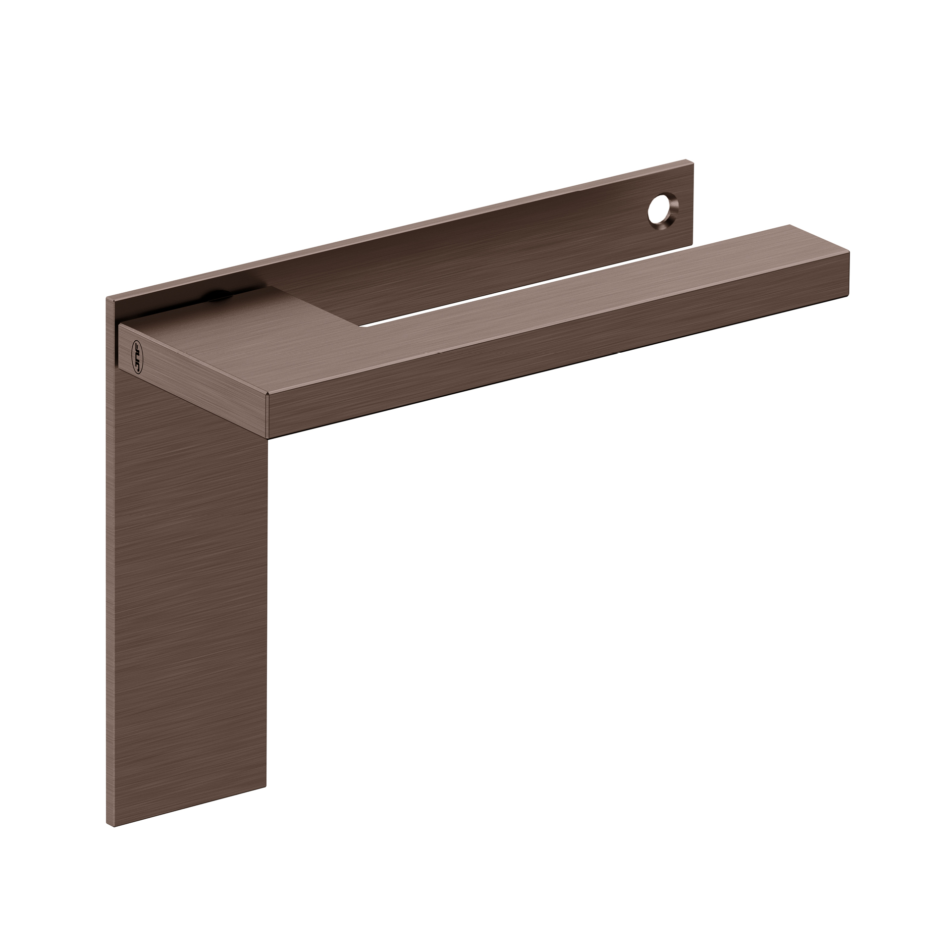 Door lever handle with plate IN.00.432.55.PL.SF.TCH PVD Titanium Chocolate