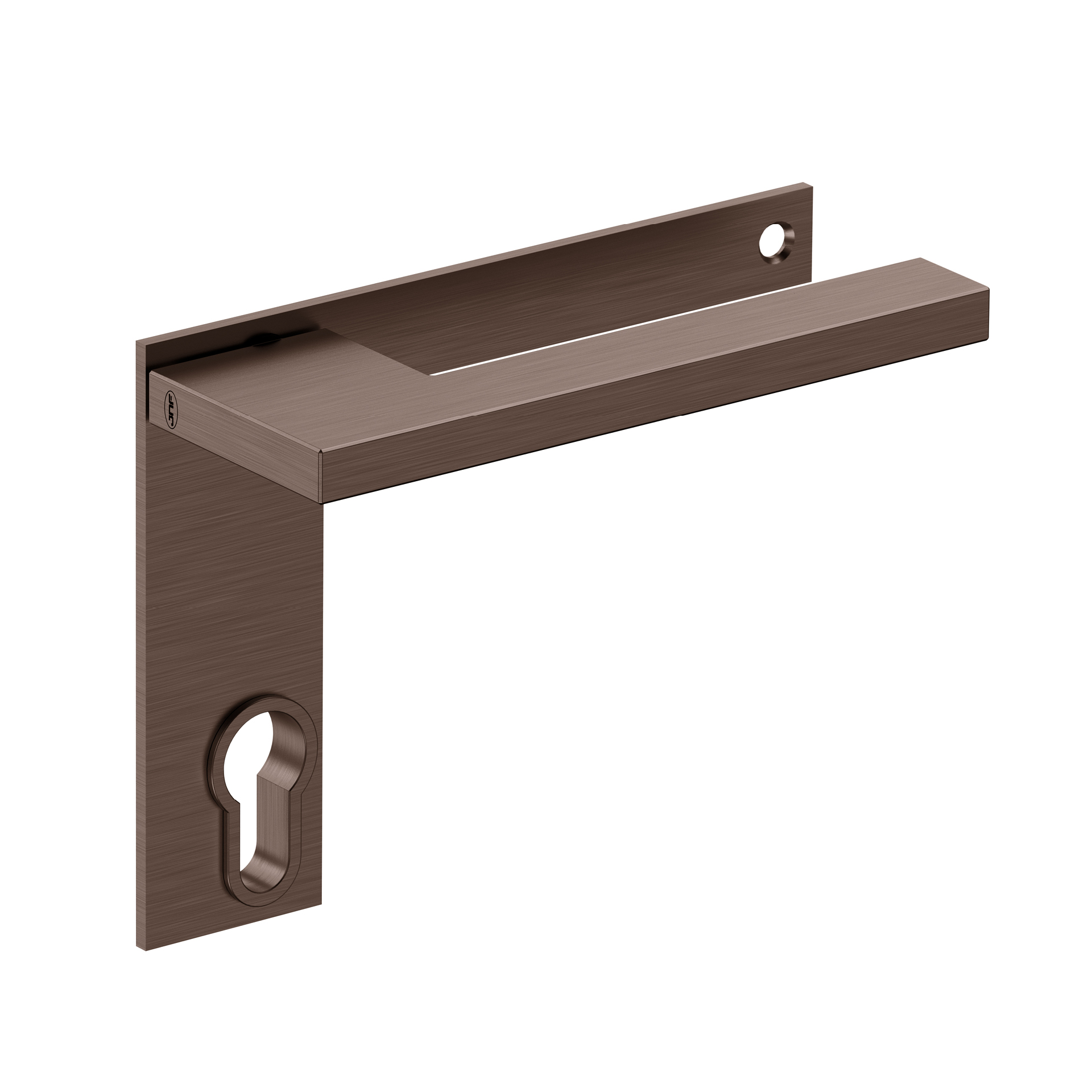 Door lever handle with plate IN.00.432.55.PL.PZ.TCH PVD Titanium Chocolate