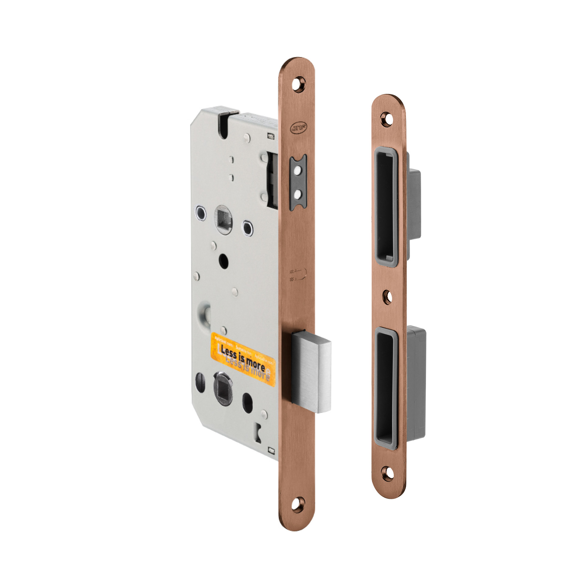 Mortise door lock IN.20.856.TCO PVD Titanium Copper