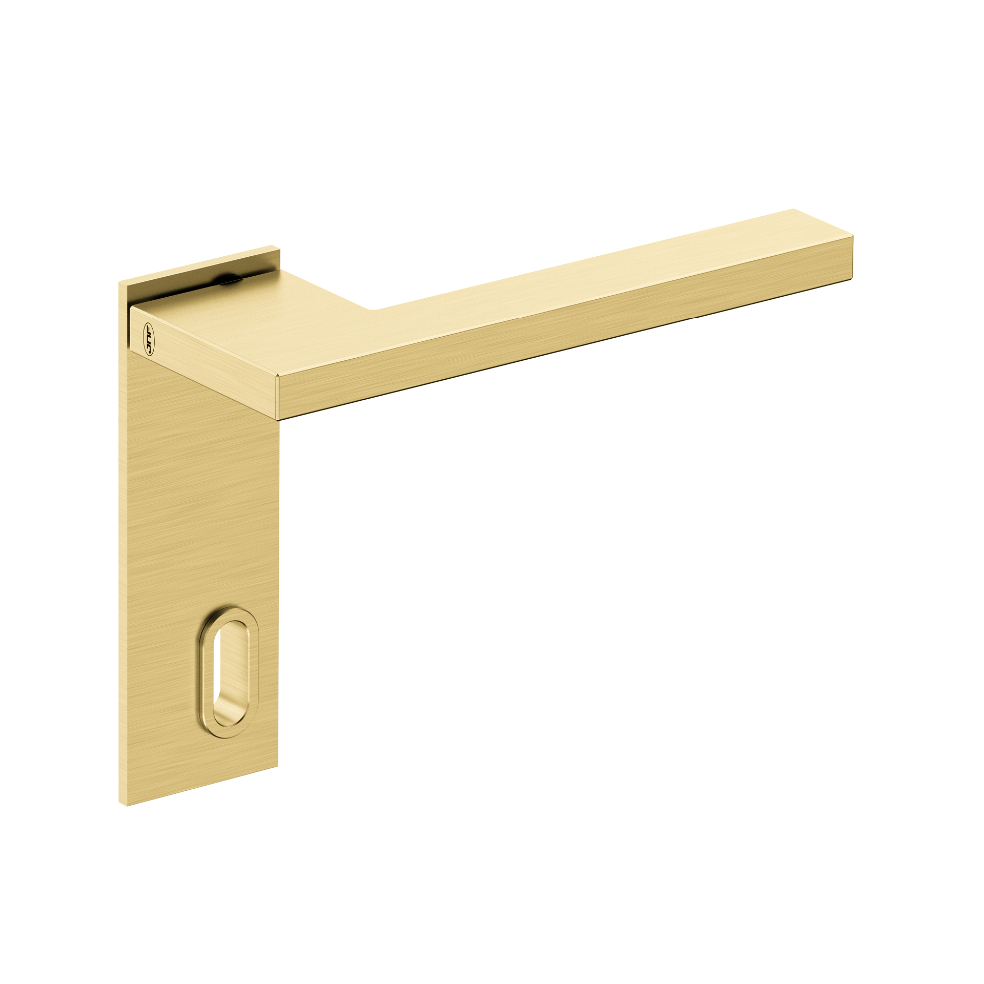 Door lever handle with plate IN.00.432.55.PR.EC.TG PVD Titanium Gold