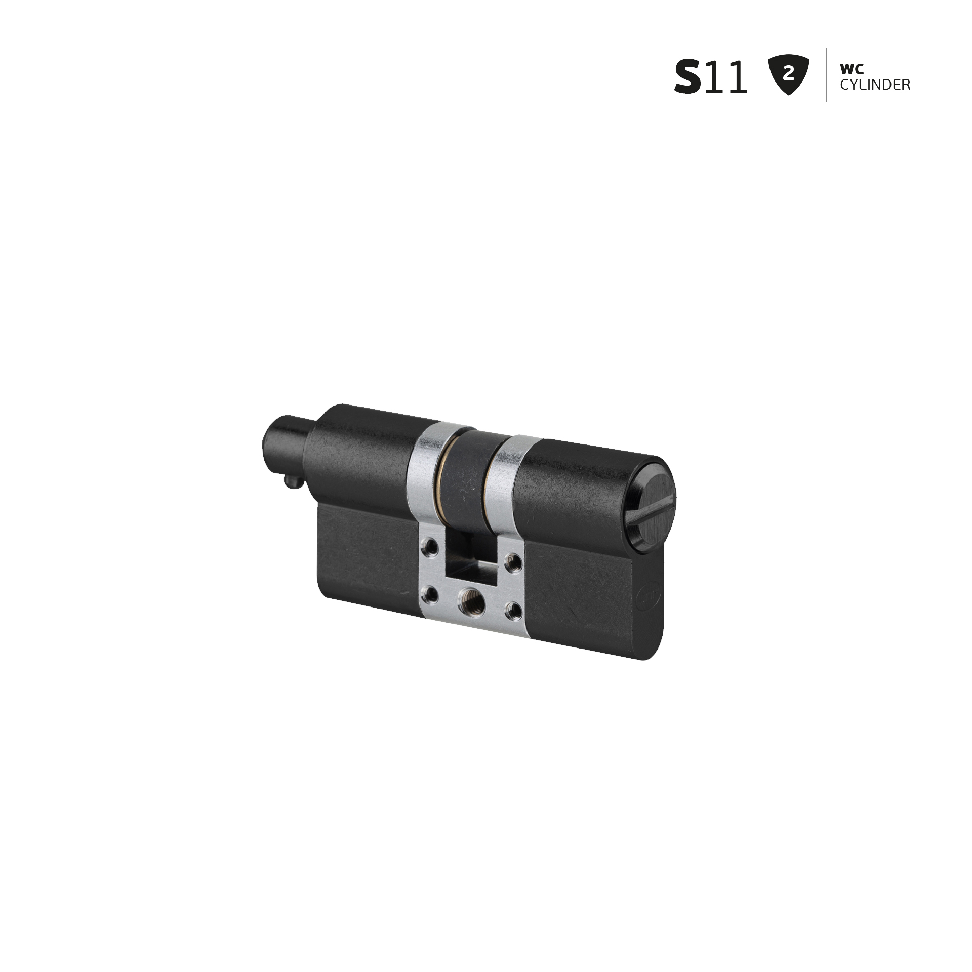 WC Cylinder IN.19.S11.F.40.60.SB.TB PVD Titanium Black