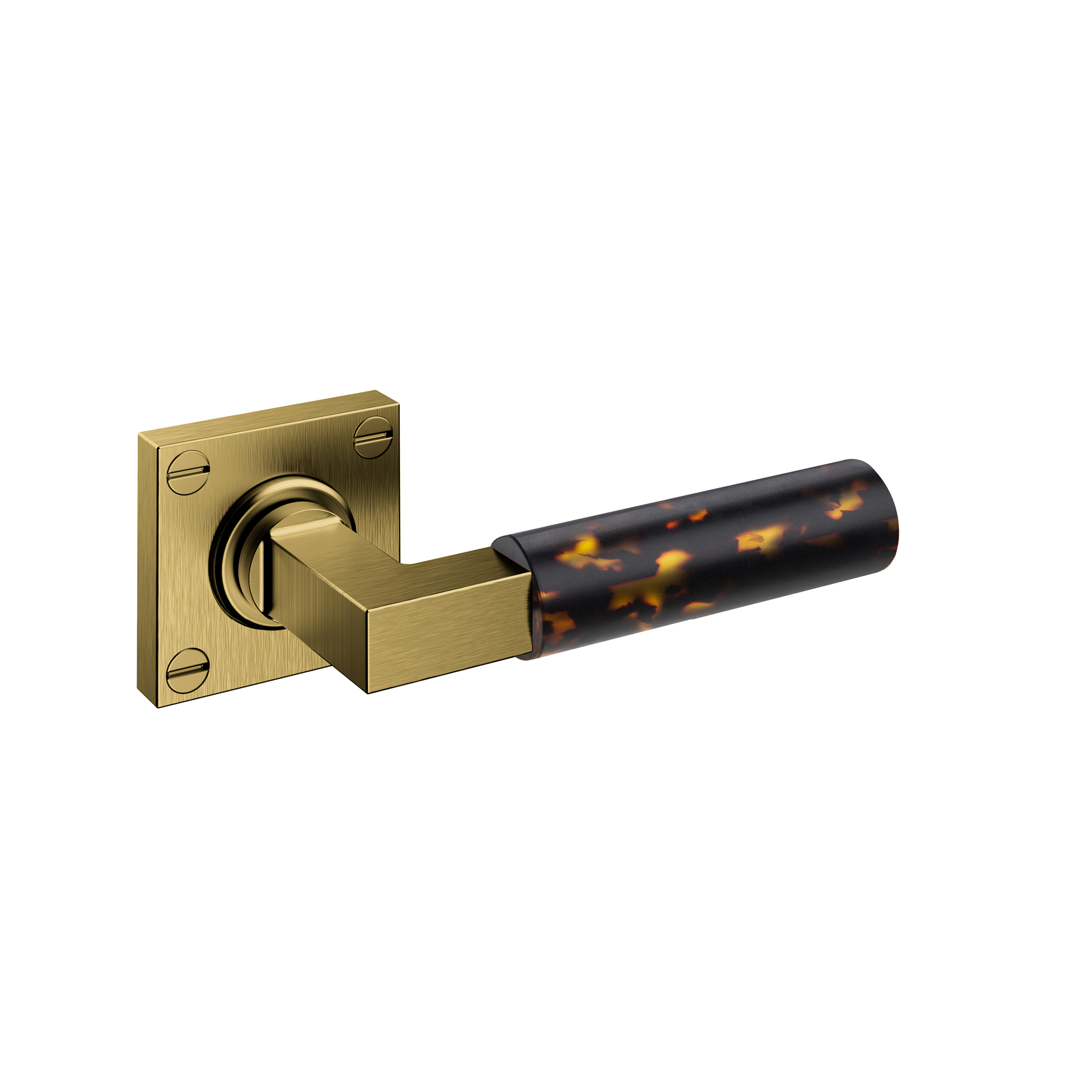 Door lever handle IN.00.480.OP1.TG PVD Titanium Gold