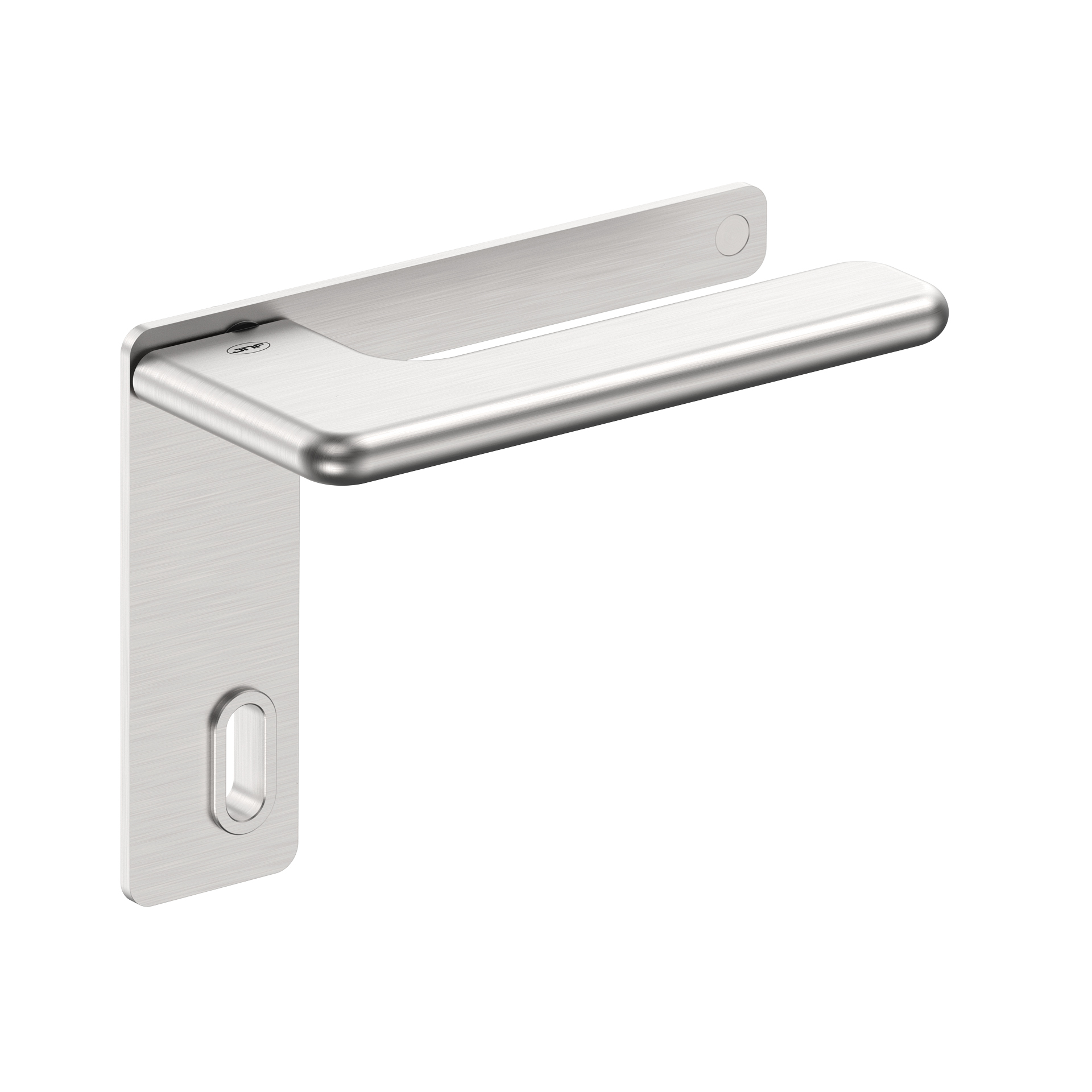 Door lever handle with plate IN.00.532.55.PL.EC Satin