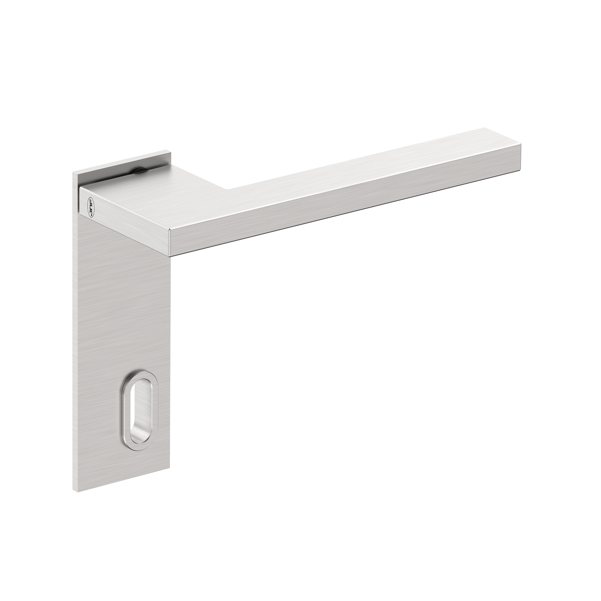 Door lever handle with plate IN.00.432.45.PR.EC Satin