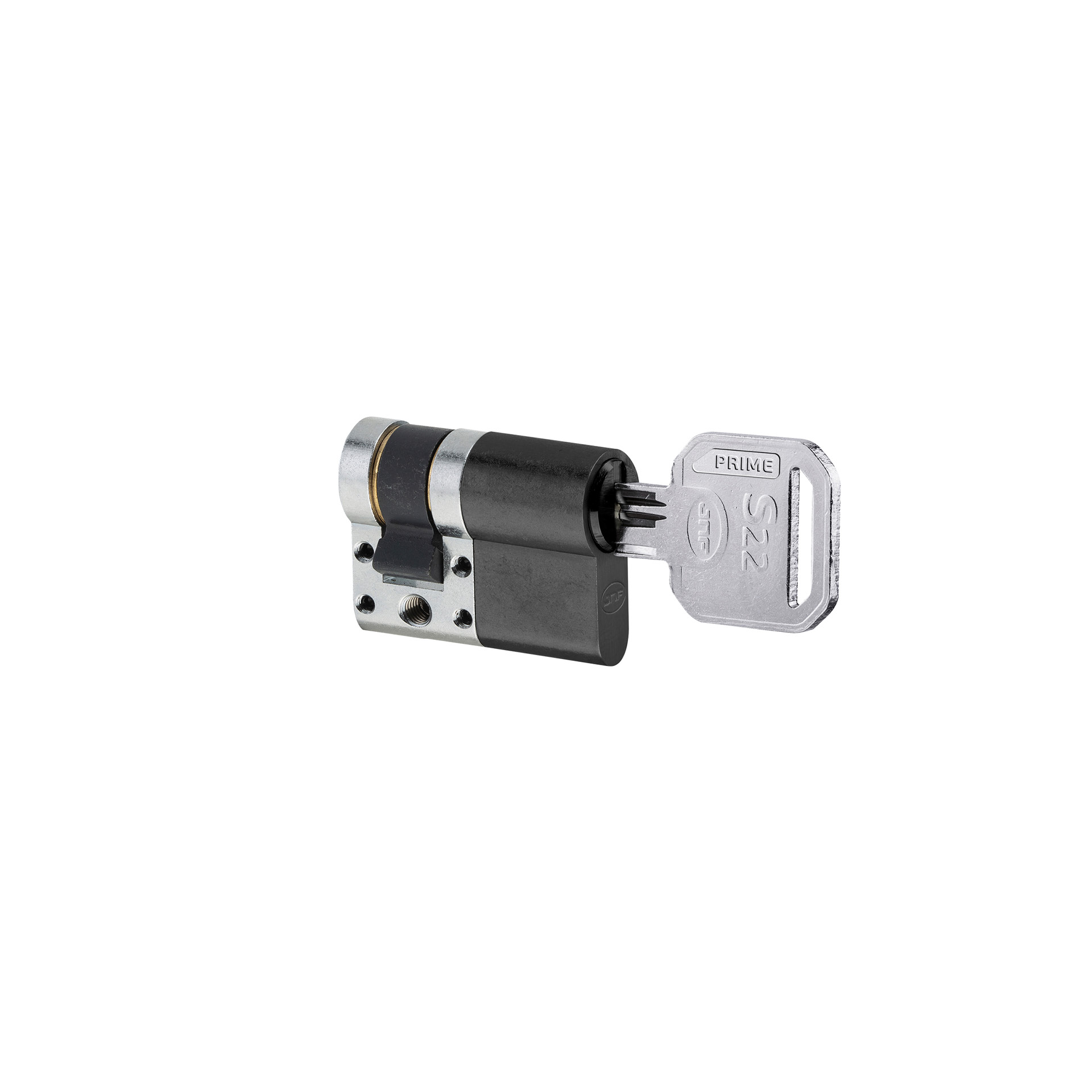 Security cylinder IN.19.S22.P.10.65.TB PVD Titanium Black