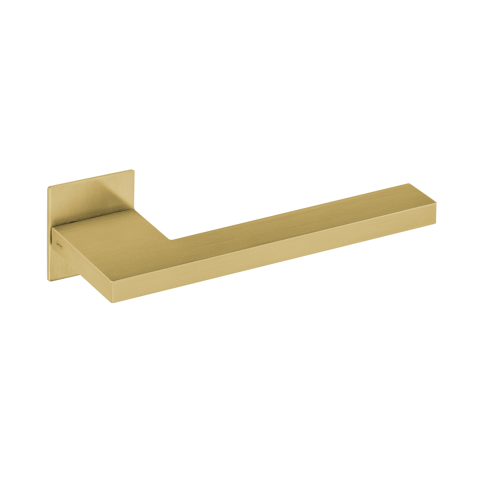 Door lever handle with plate IN.00.432.Q.45.TG PVD Titanium Gold