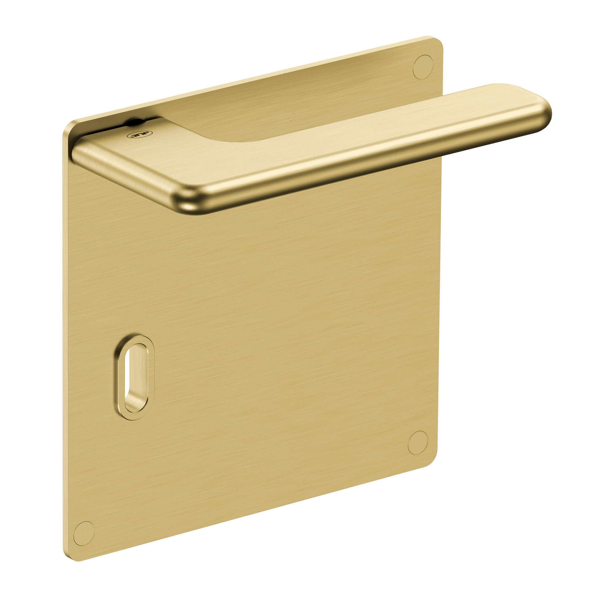 Door lever handle with plate IN.00.532.55.PQ.EC.TG PVD Titanium Gold