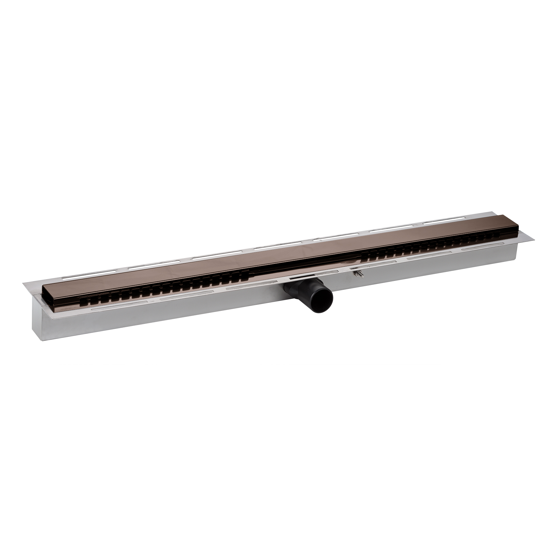 Linear water drain IN.65.575.70.TCH PVD Titanium Chocolate
