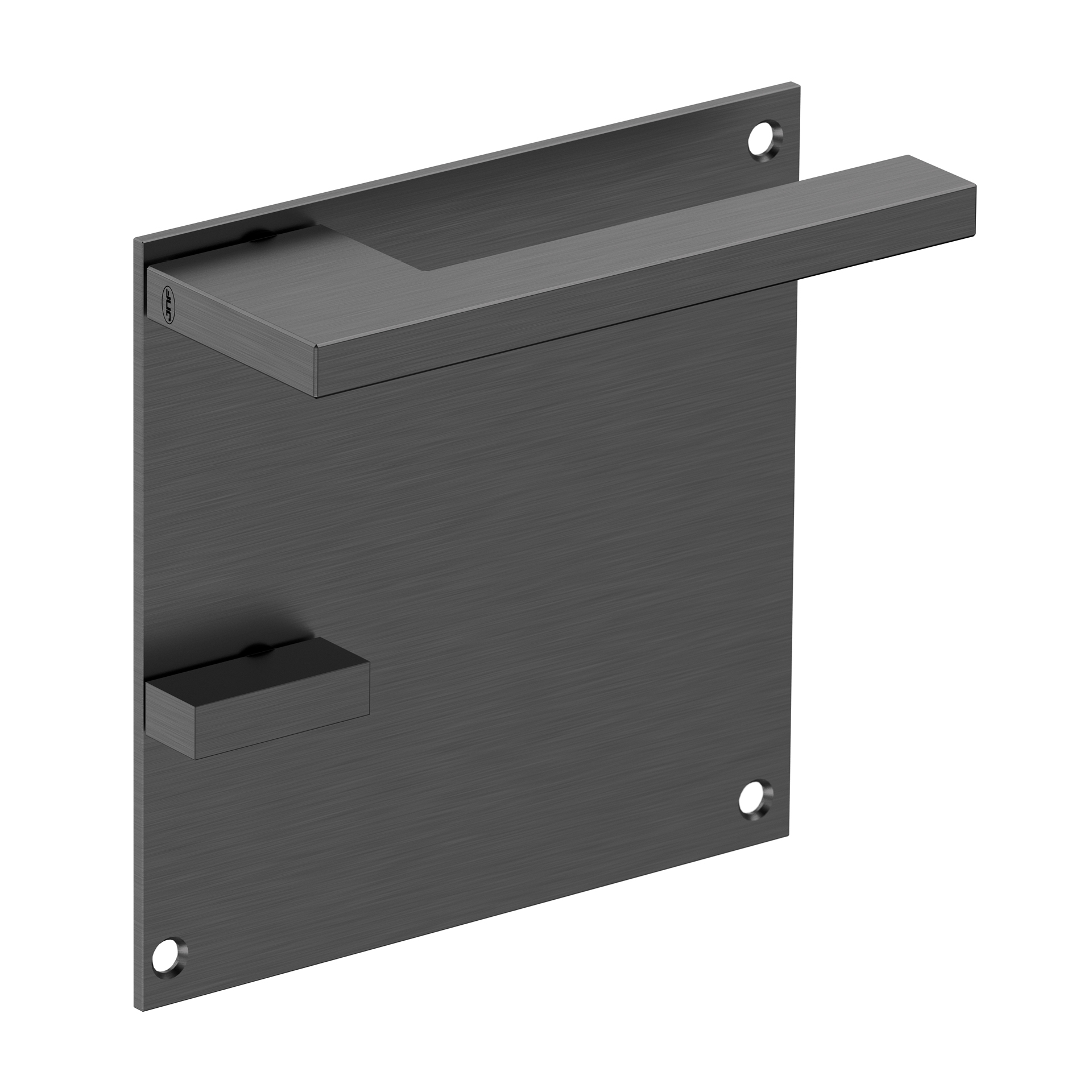 Manilla de puerta con placa IN.00.432.45.PQ.B.TB PVD Titanium Black