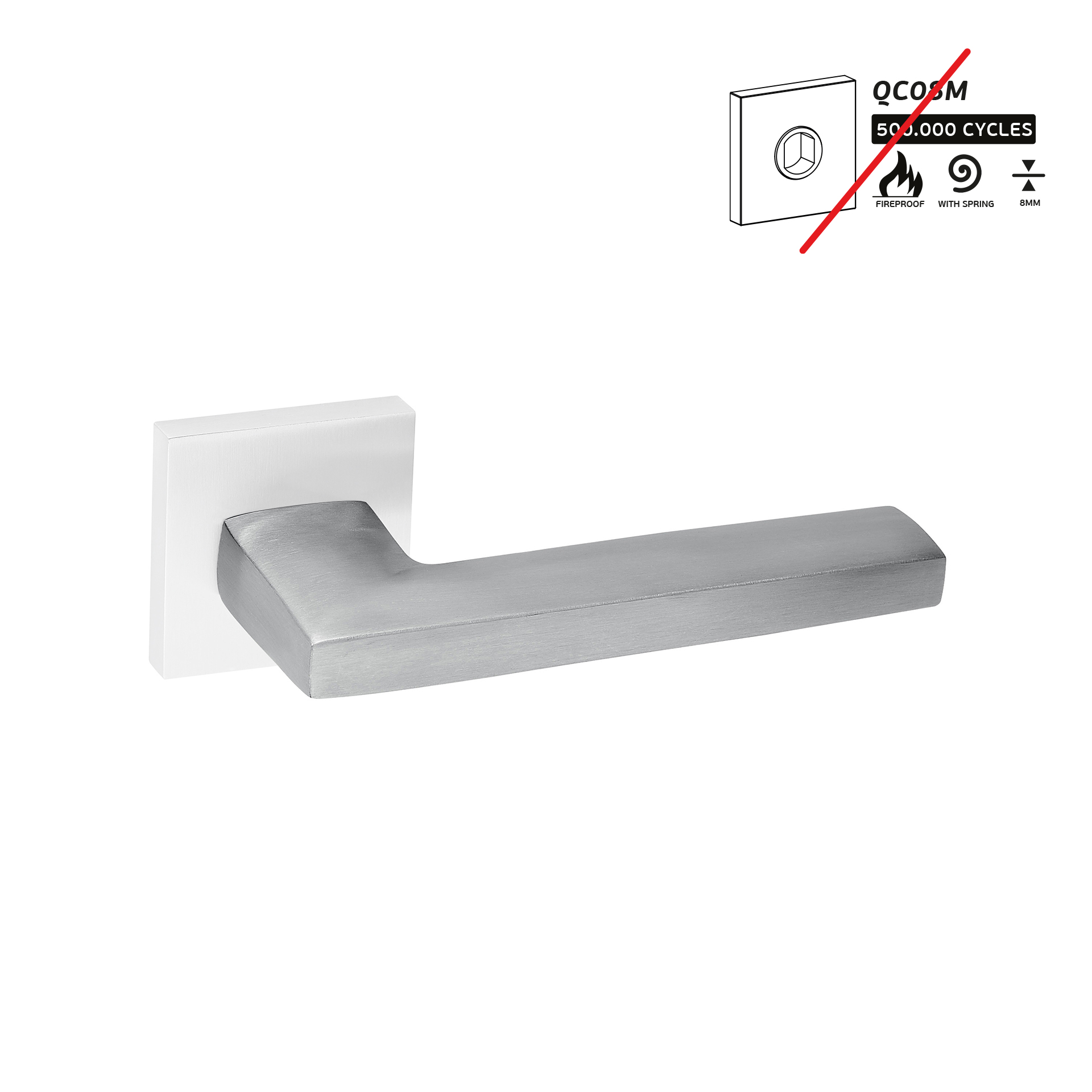 Lever handle IN.00.107.SR Satin