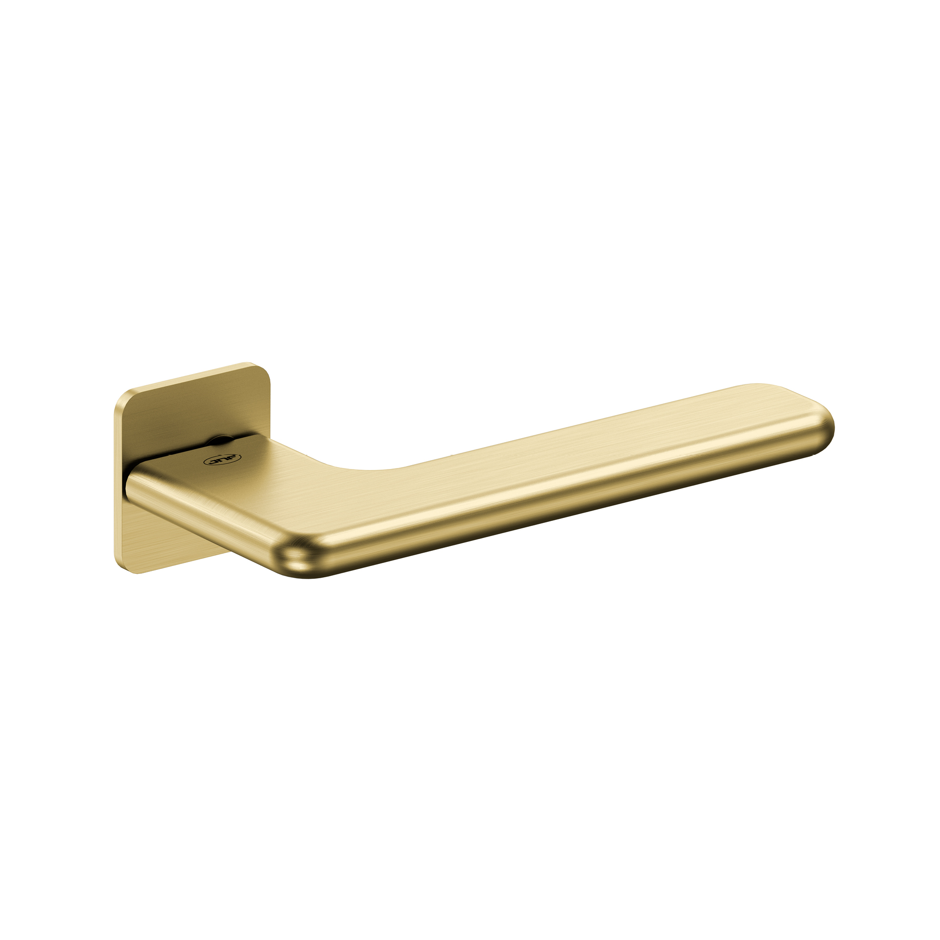 Door lever handle with plate IN.00.532.Q.45.TG PVD Titanium Gold