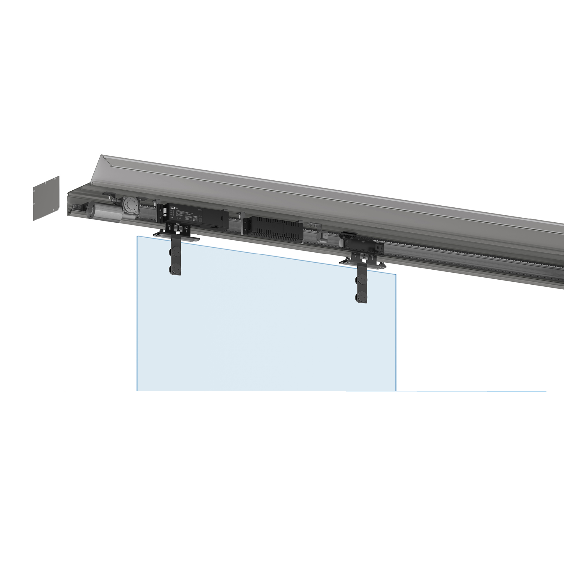 Upper rail IN.15.784.6.B Black RAL 9005
