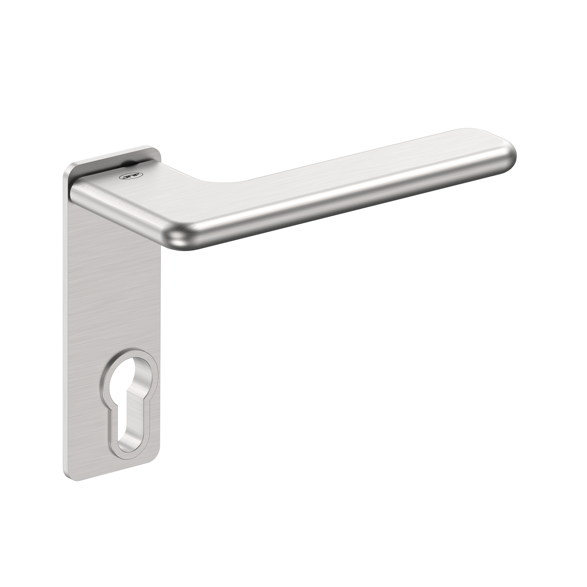 Door lever handle with plate IN.00.532.55.PR.PZ Satin