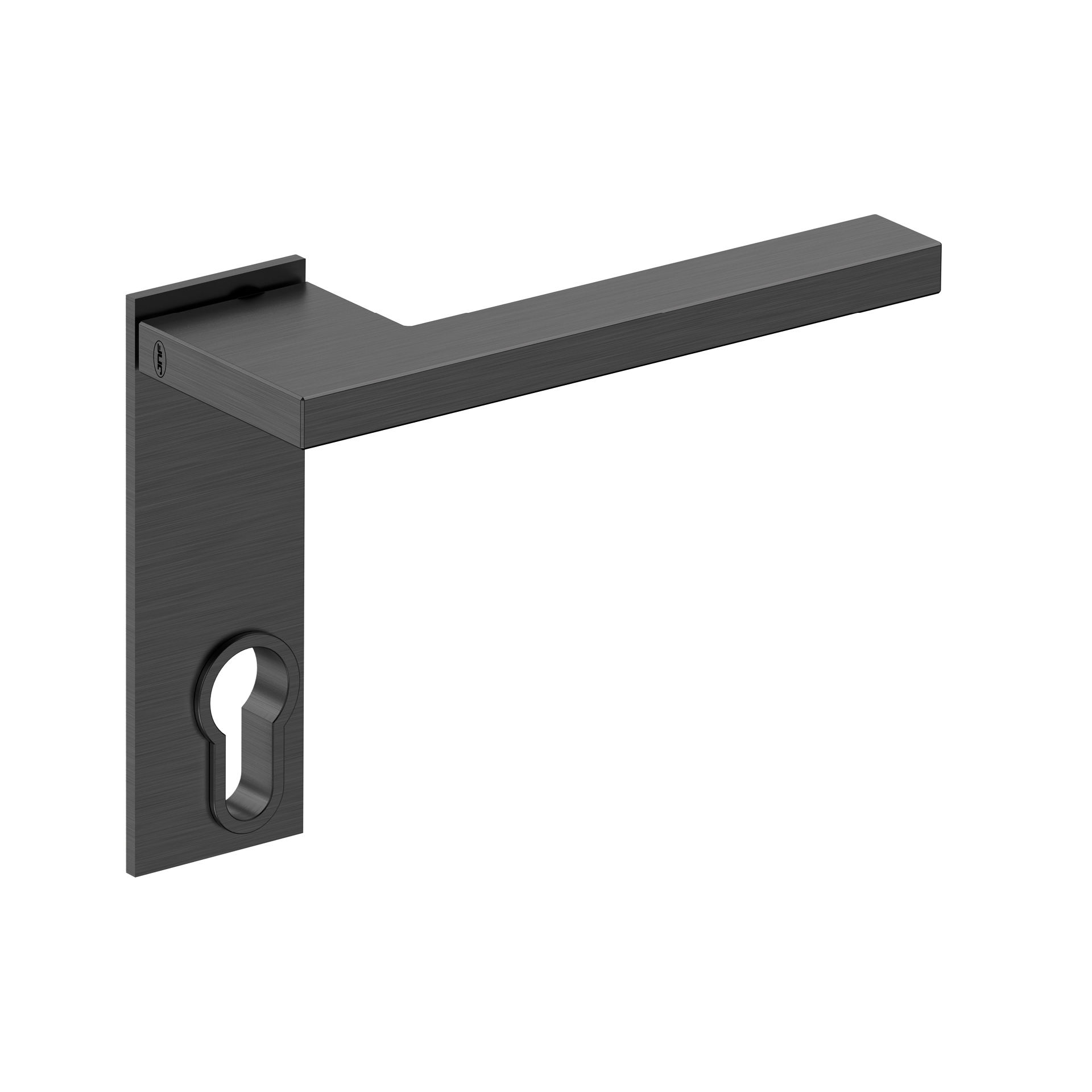 Manilla de puerta con placa IN.00.432.45.PR.PZ.TB PVD Titanium Black