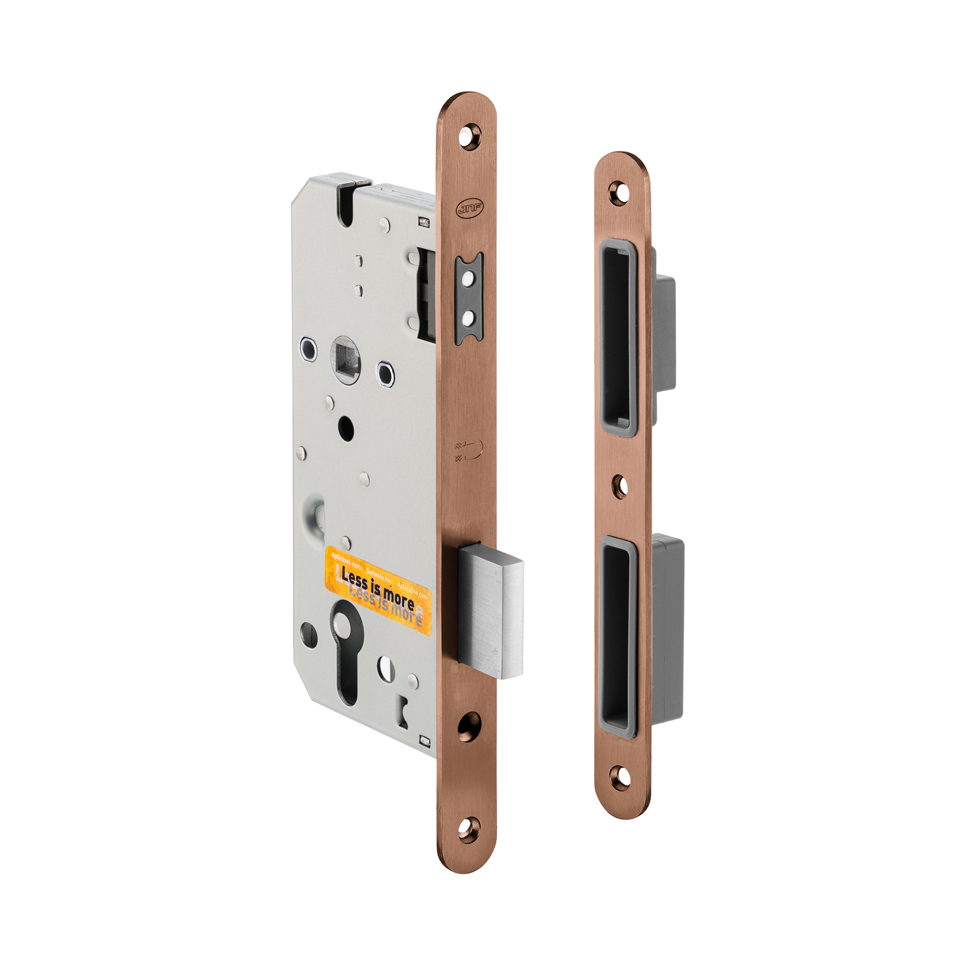 Mortise door lock IN.20.855.TCO PVD Titanium Copper