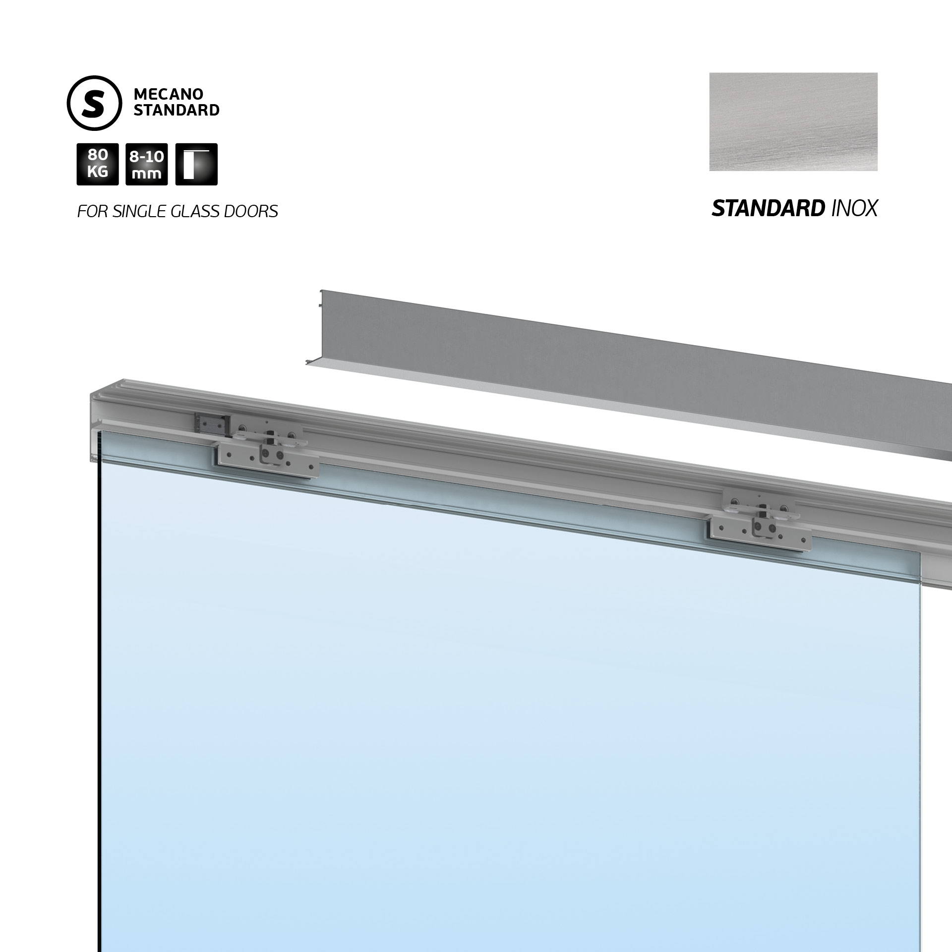 Sistema manuales para puertas correderas IN.15.740.2000 Standard Inox