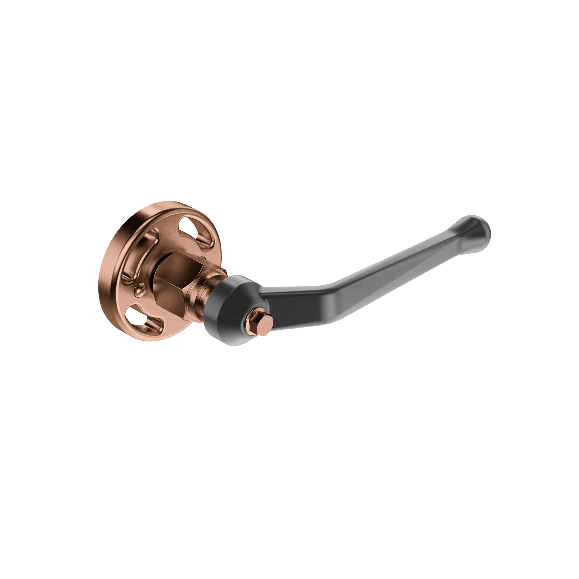 Puxador de porta com roseta IN.00.390.TCO PVD Titanium Copper