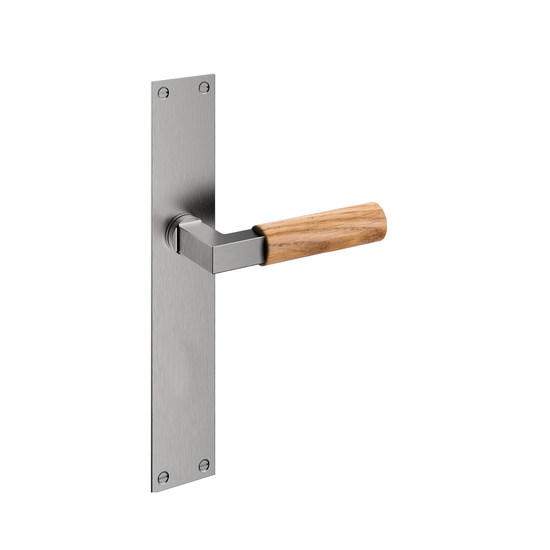 Door lever handle with plate IN.03.480.C.SF Satin