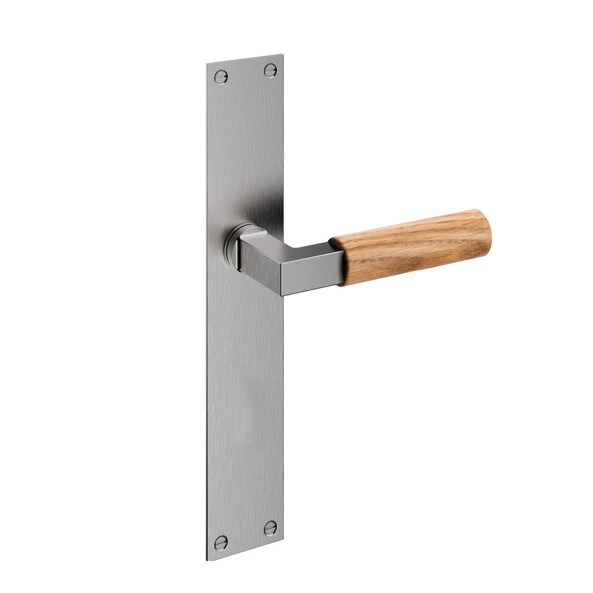 Manilla de puerta con placa IN.03.480.C.SF Satinado